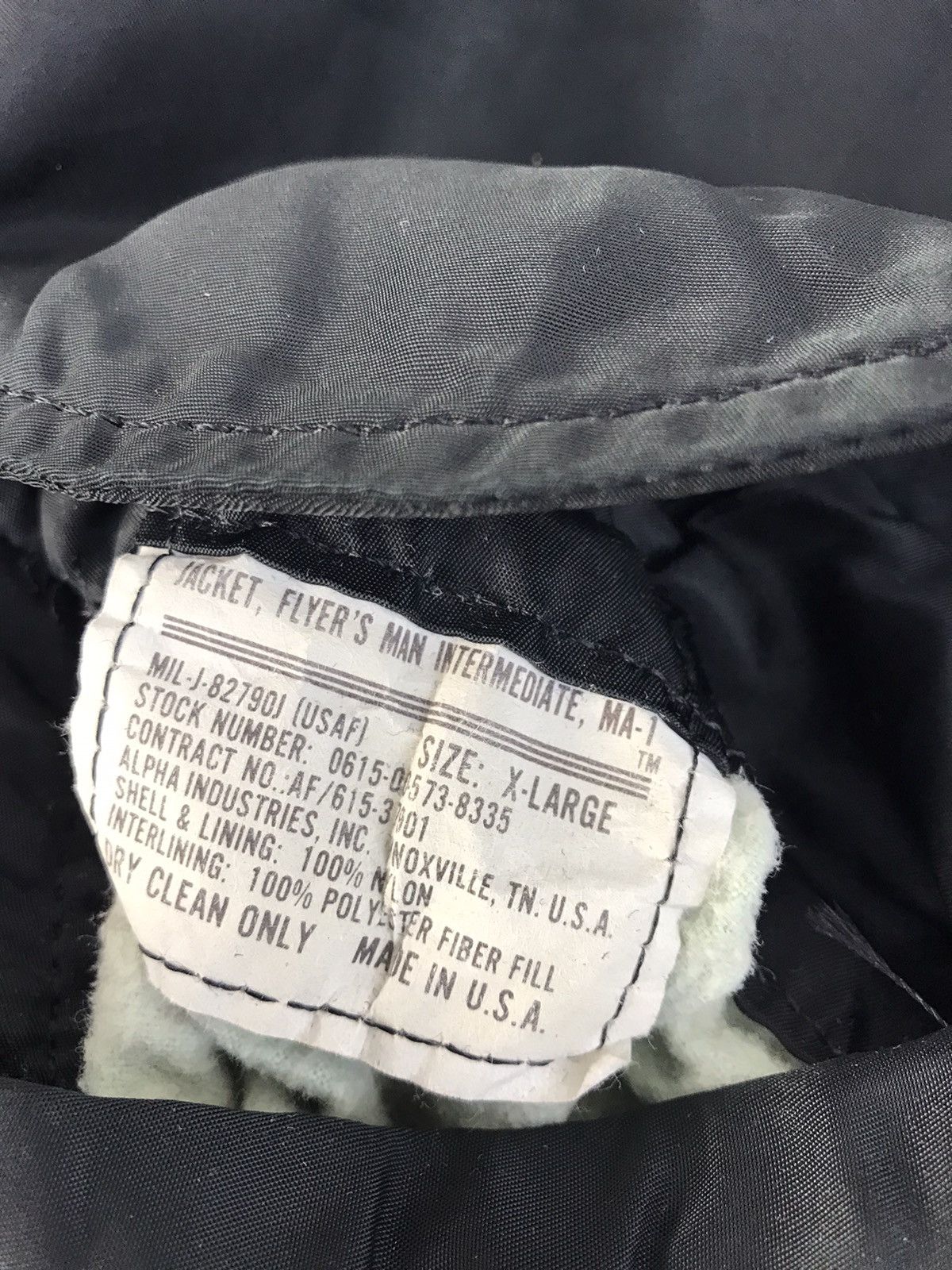 Other 90s USAF Flyer Military Bomber Jacket Type MA1 Flight Down Size US XL / EU 56 / 4 - 9 Thumbnail