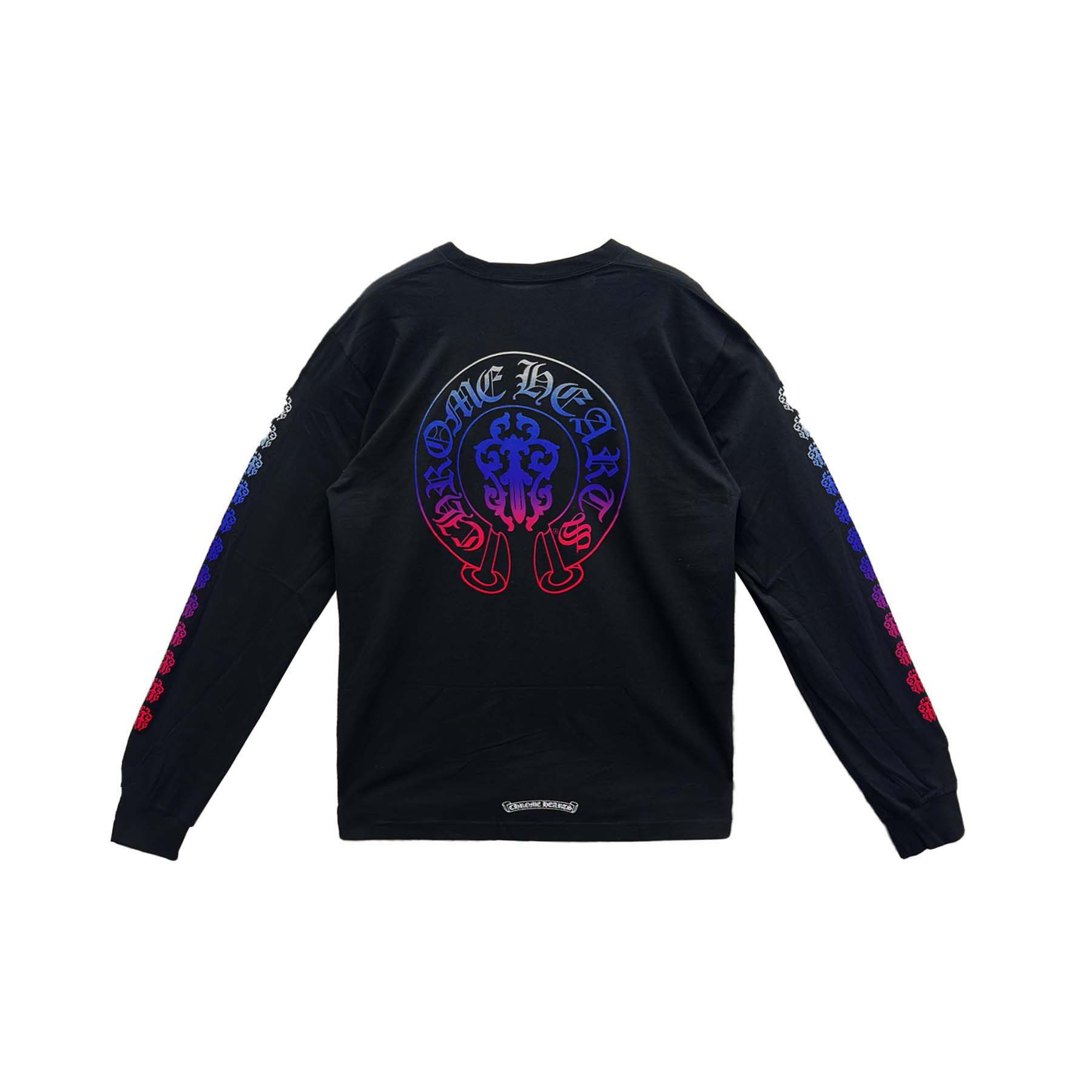 Chrome Hearts Chrome Hearts Gradient Dagger Horseshoe Long Sleeve Tee Size US XL / EU 56 / 4 - 2 Thumbnail