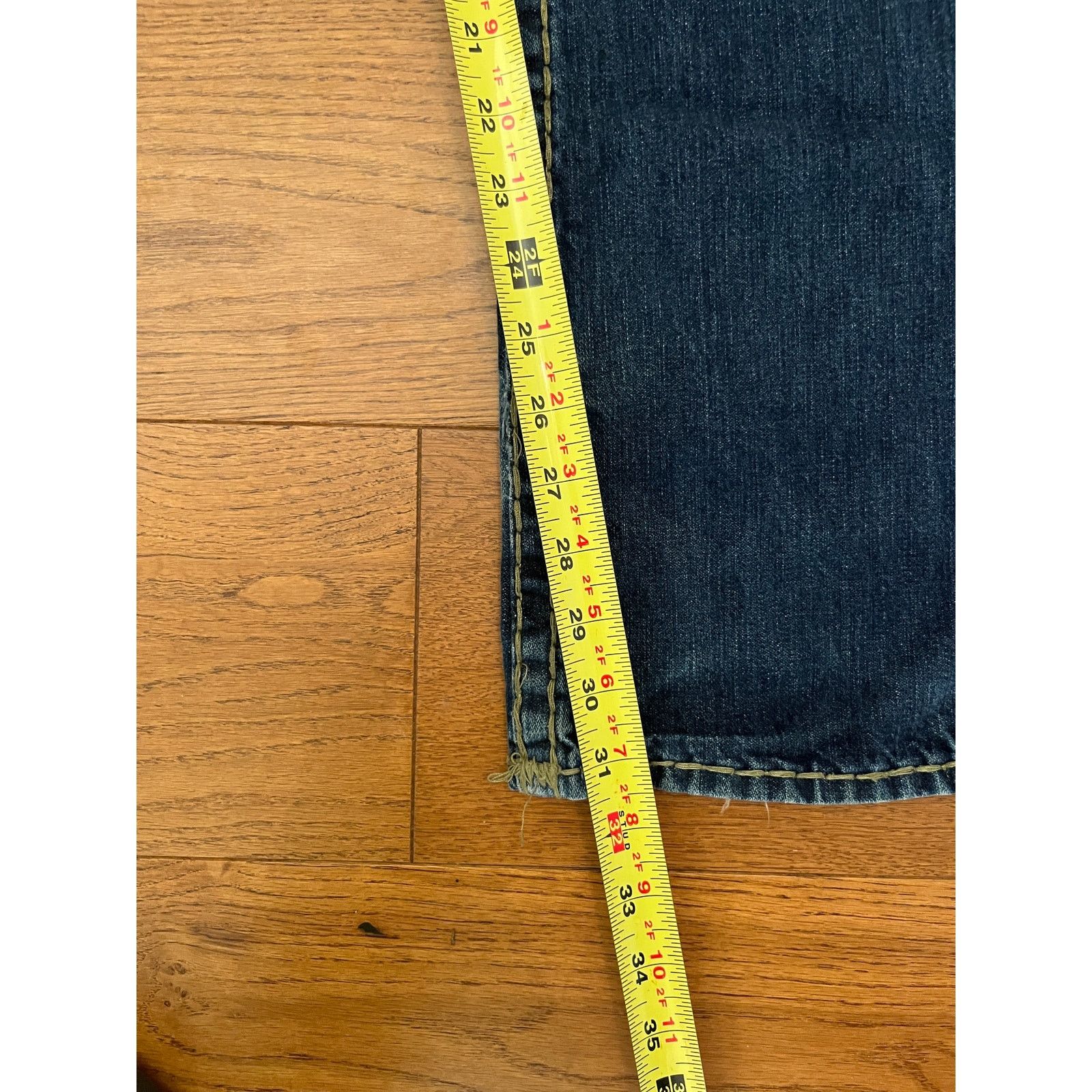 True Religion True Religion, Billy Super T, Gold Stitch Denim, Made USA 29 Size 29" - 12 Thumbnail