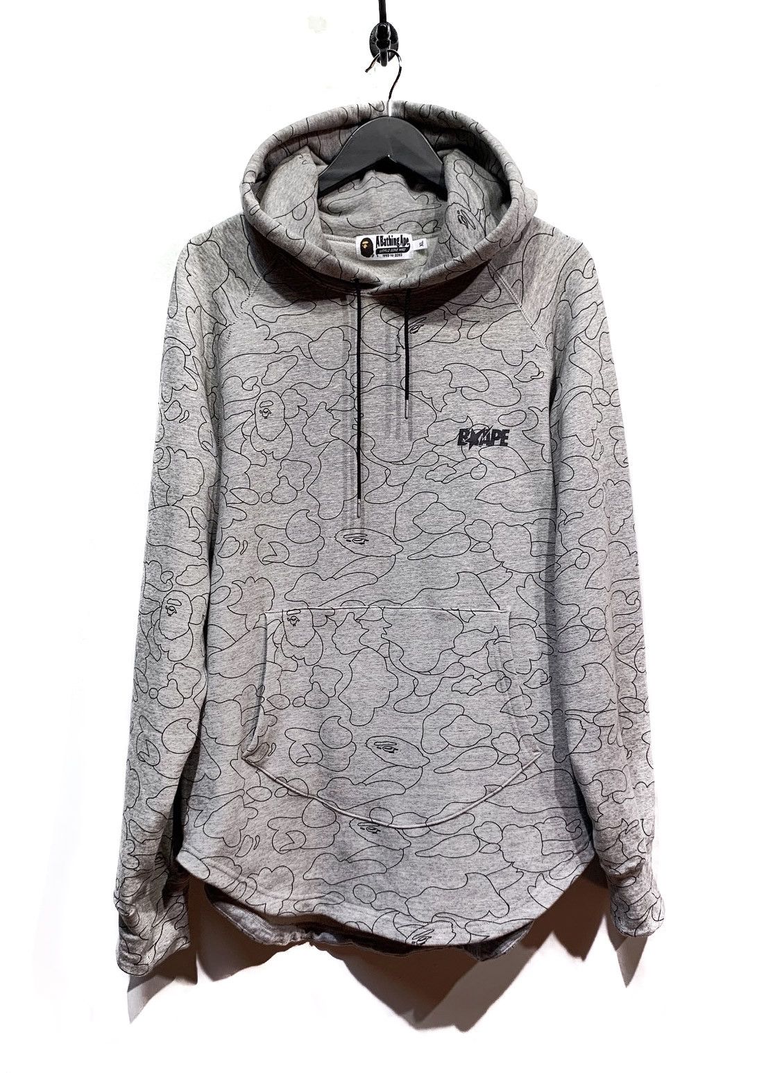 Bape Bape Grey Neoprene Cloud Hoodie Size US XL / EU 56 / 4 - 1 Thumbnail