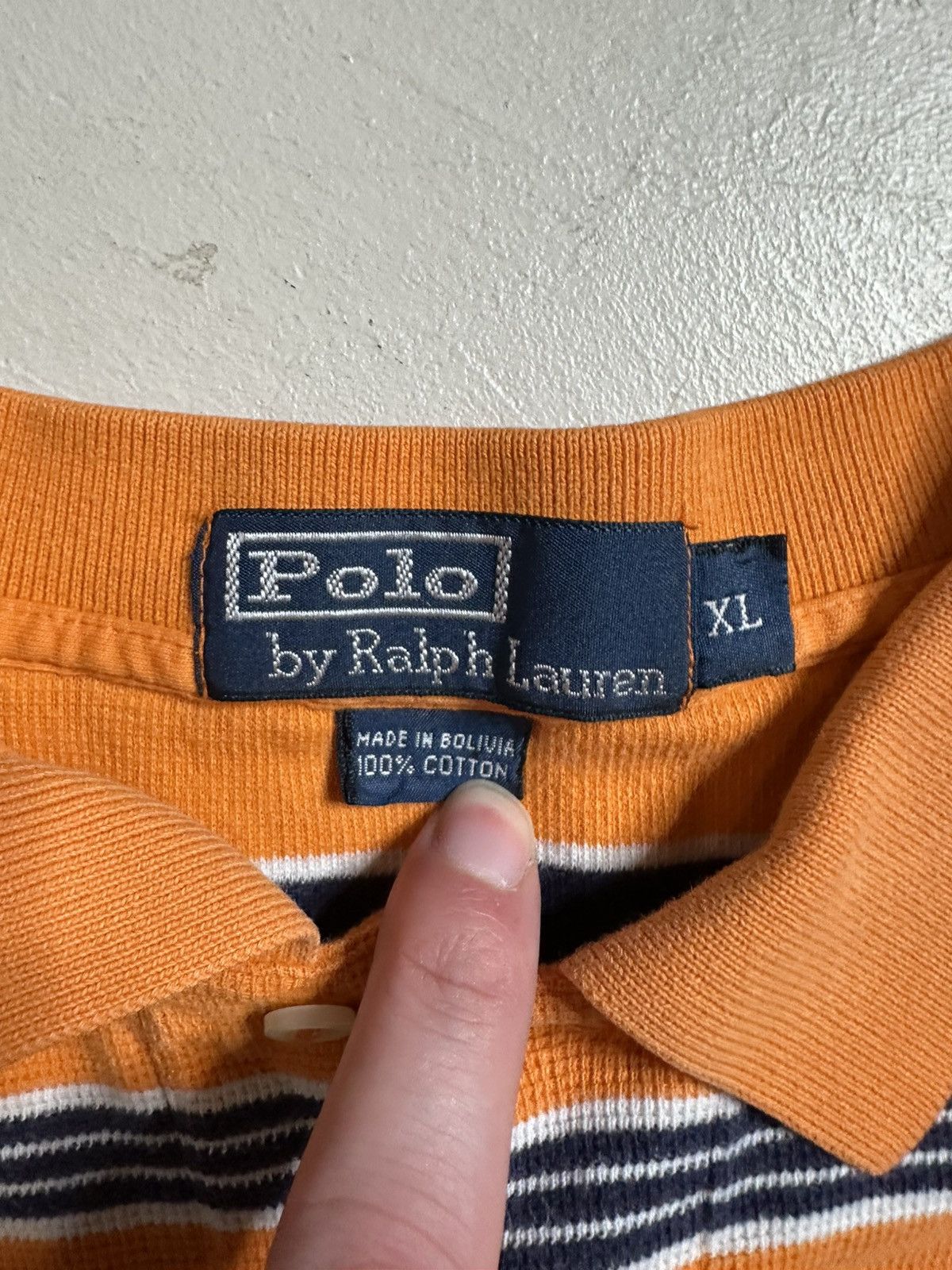 Polo Ralph Lauren Vintage Polo Ralph Lauren Striped Polo Shirt Size US XL / EU 56 / 4 - 4 Thumbnail