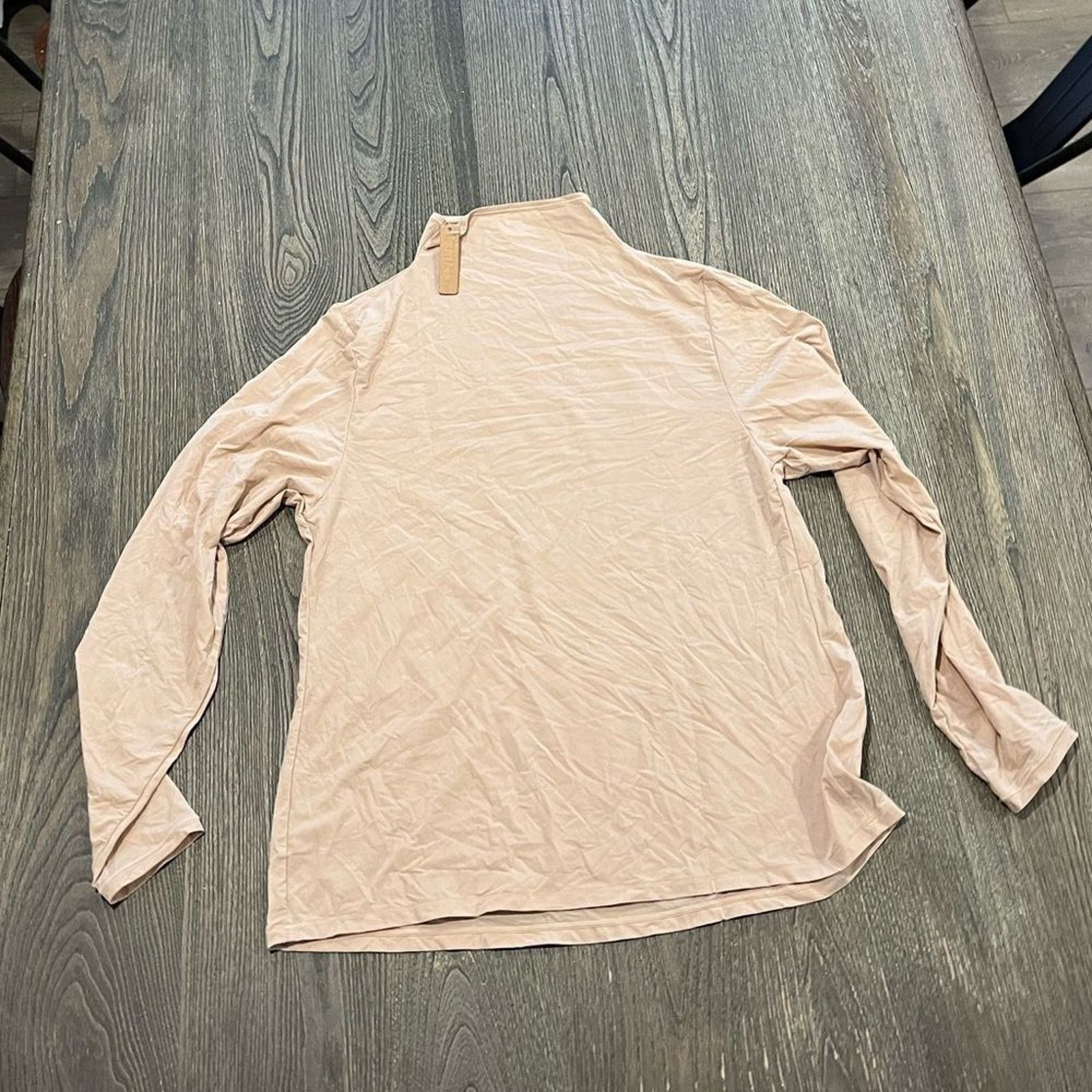 SKIMS NWT Skims Fits Everybody Turtleneck Top Long Sleeve 3X Size 3XL / US 20-22 - 4 Thumbnail