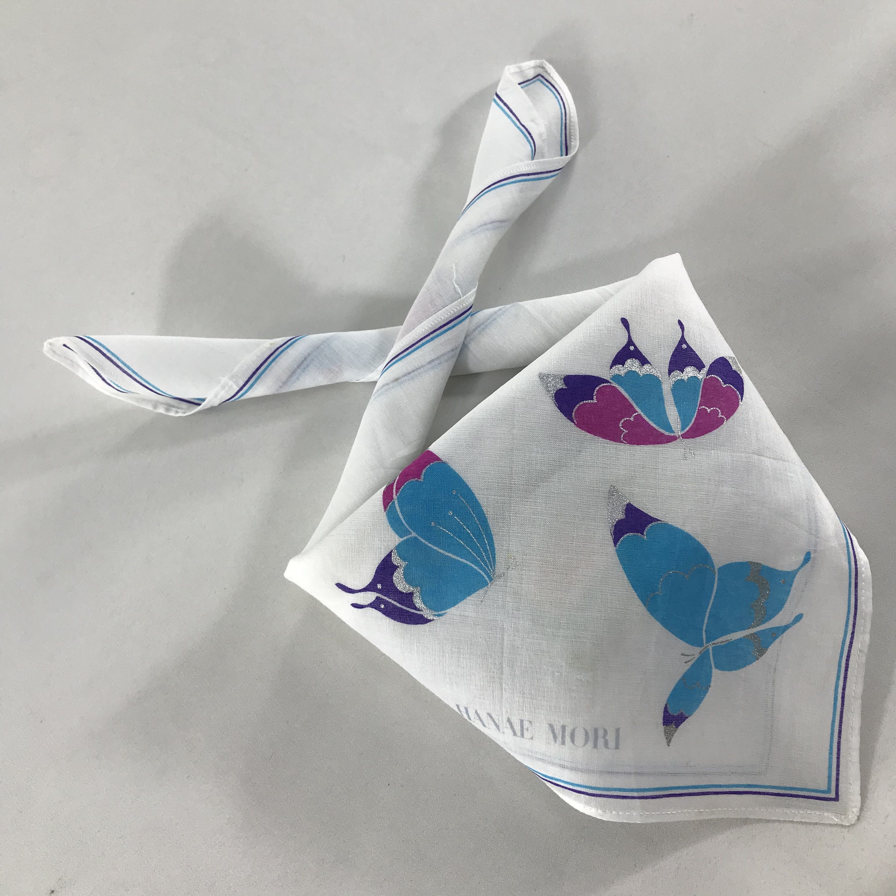 Hanae Mori × Vintage Hanae Mori Neckerchief / Bandana / Handkerchief Size ONE SIZE - 2 Thumbnail
