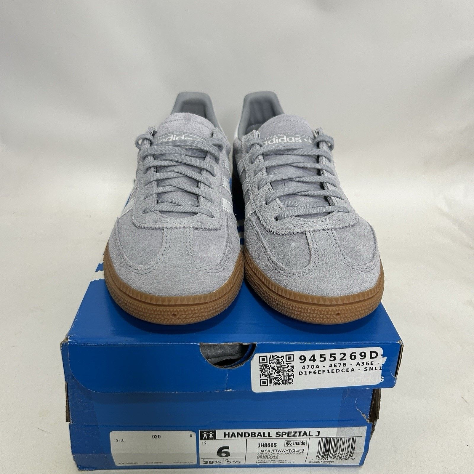 Adidas Adidas Handball Spezial GS “Halo Silver Cloud White” JH8665 Size US 7 / IT 37 - 2 Thumbnail