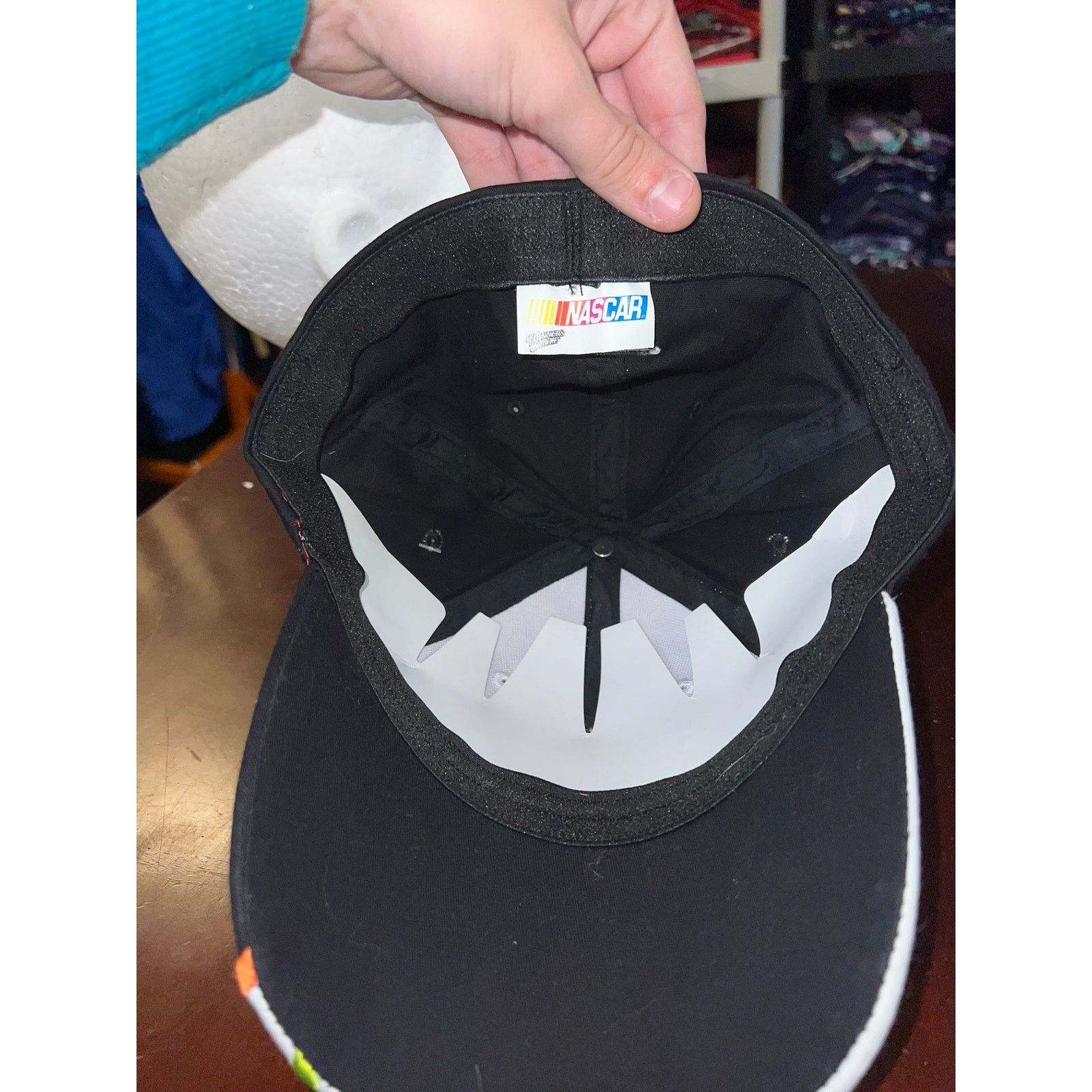 NASCAR Nascar Go Daddy Hat Kasey Kahne Racing Black Fitted Cap OS Size ONE SIZE - 7 Thumbnail