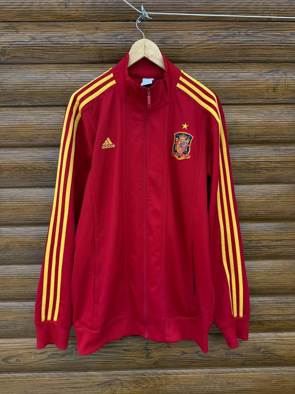 Adidas SPAIN 2011 FOOTBALL SOCCER TRACK TOP ZIP JACKET ADIDAS Size US XL / EU 56 / 4 - 1 Thumbnail