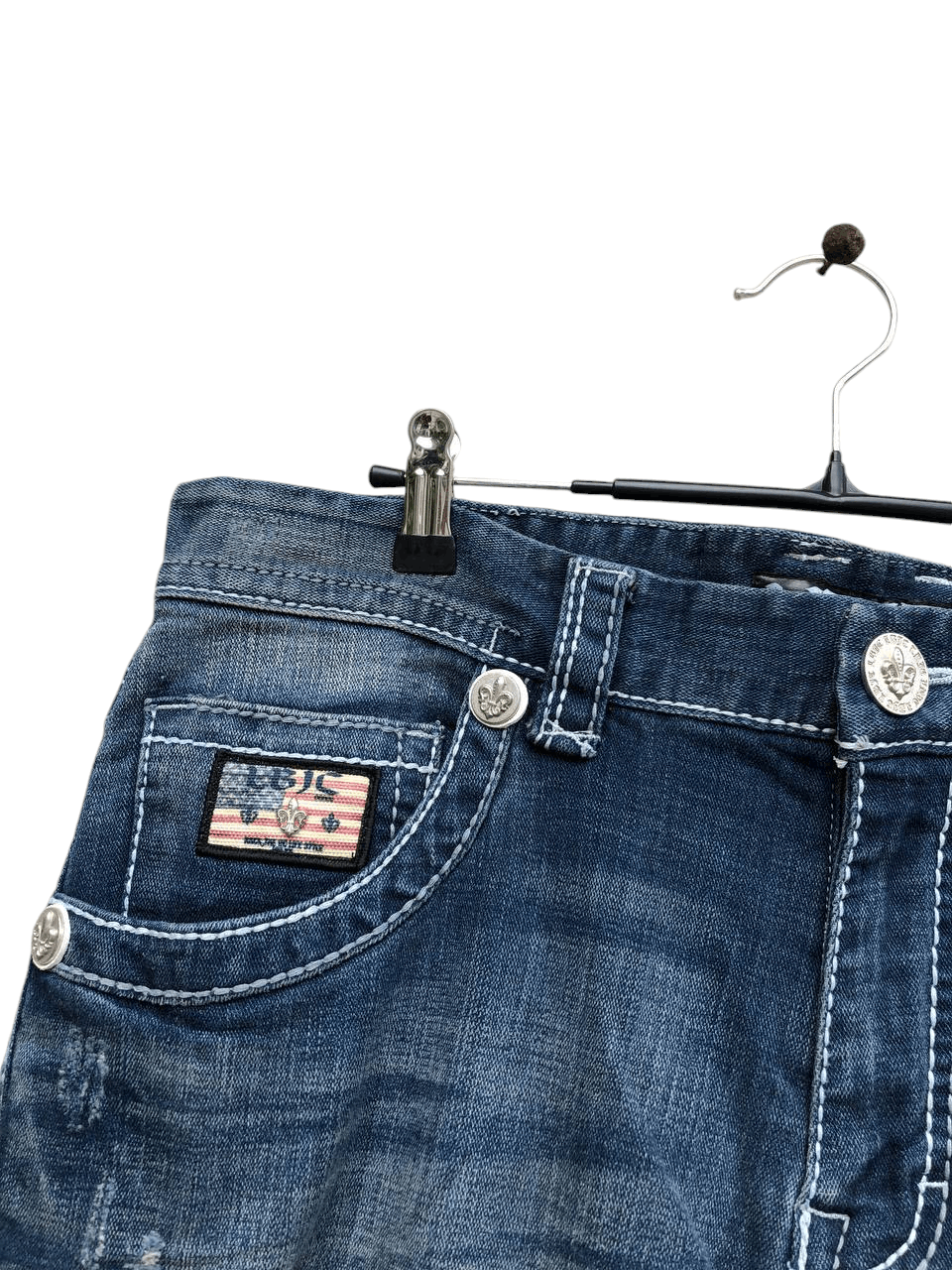 Japanese Brand LBJC Ripped Denim Jeans Size US 36 / EU 52 - 3 Thumbnail