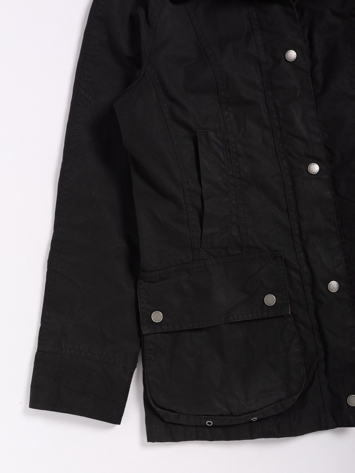 Barbour Barbour Wax Jacket Liberty Beadnell size 10 Womens Black Size M / US 6-8 / IT 42-44 - 4 Thumbnail