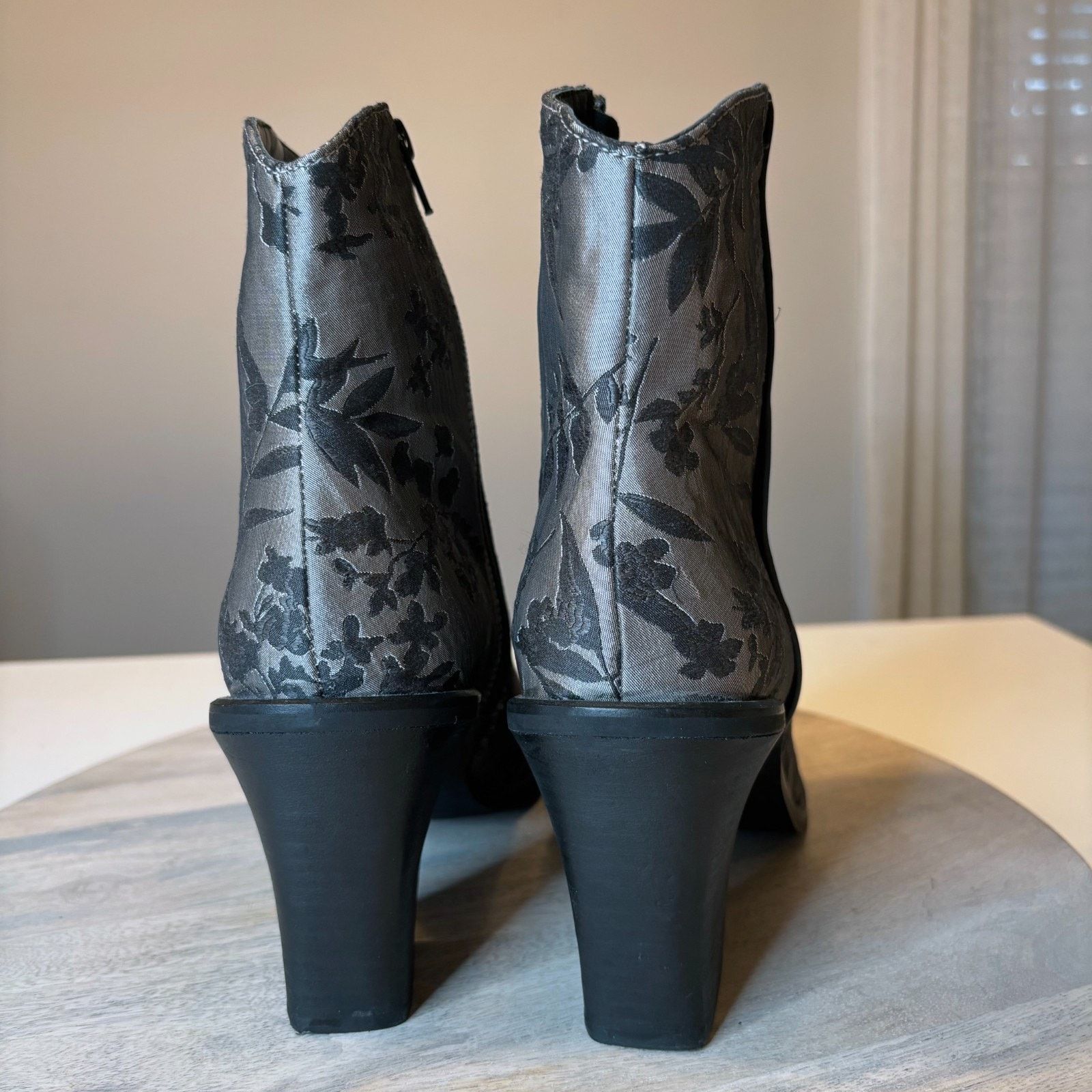Free People Free People Barclay EU 41 Floral Jacquard Ankle Boots Sz 11 Size US 11 / IT 41 - 6 Thumbnail