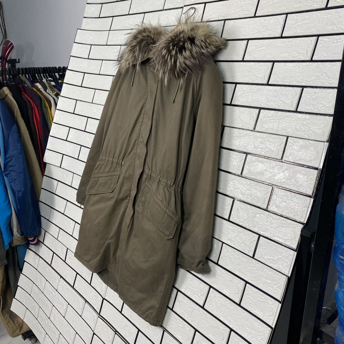 Yves Salomon 🔥PARKA JACKET DESIGN FUR BLANKET ARMY YVES SALOMON Size XS / US 0-2 / IT 36-38 - 2 Thumbnail