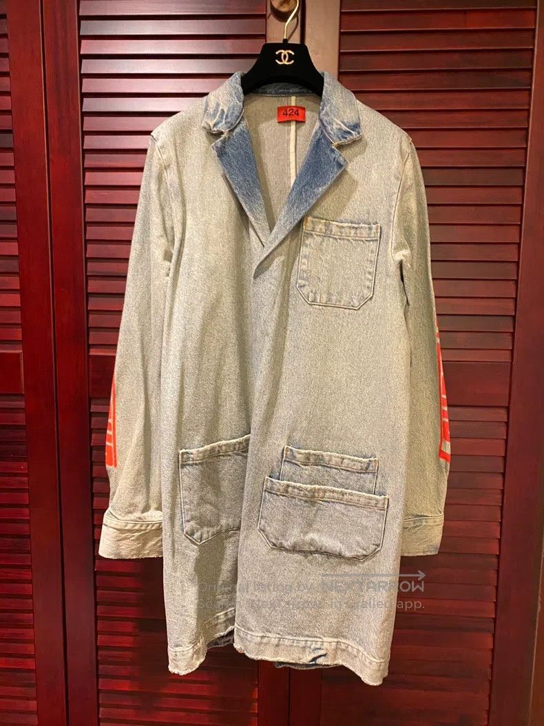 424 424 Long Coat Denim Jacket Size US S / EU 44-46 / 1 - 1 Thumbnail