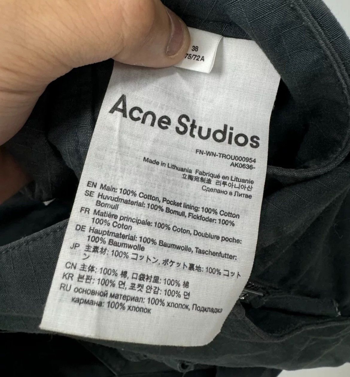 Acne Studios Acne Studio Cargo zip-up pants 2408-Nextarrow. Size US 38 / EU 54 - 5 Thumbnail