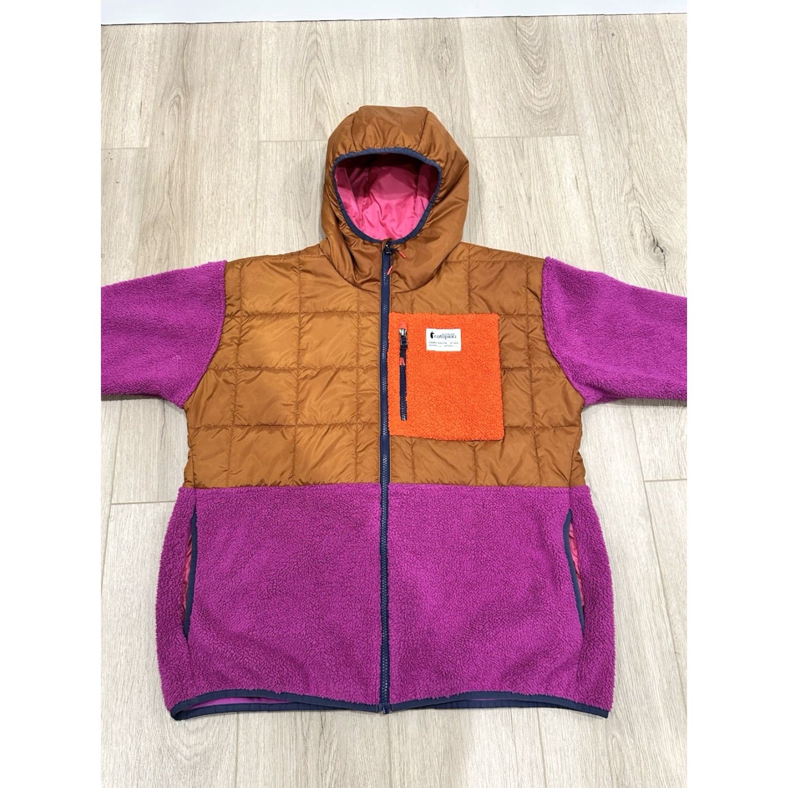 Cotopaxi Cotopaxi Trico Hybrid Hooded Jacket Womens XL Maroon Puffer Sherpa Fleece Jacket Size XL / US 12-14 / IT 48-50 - 3 Thumbnail