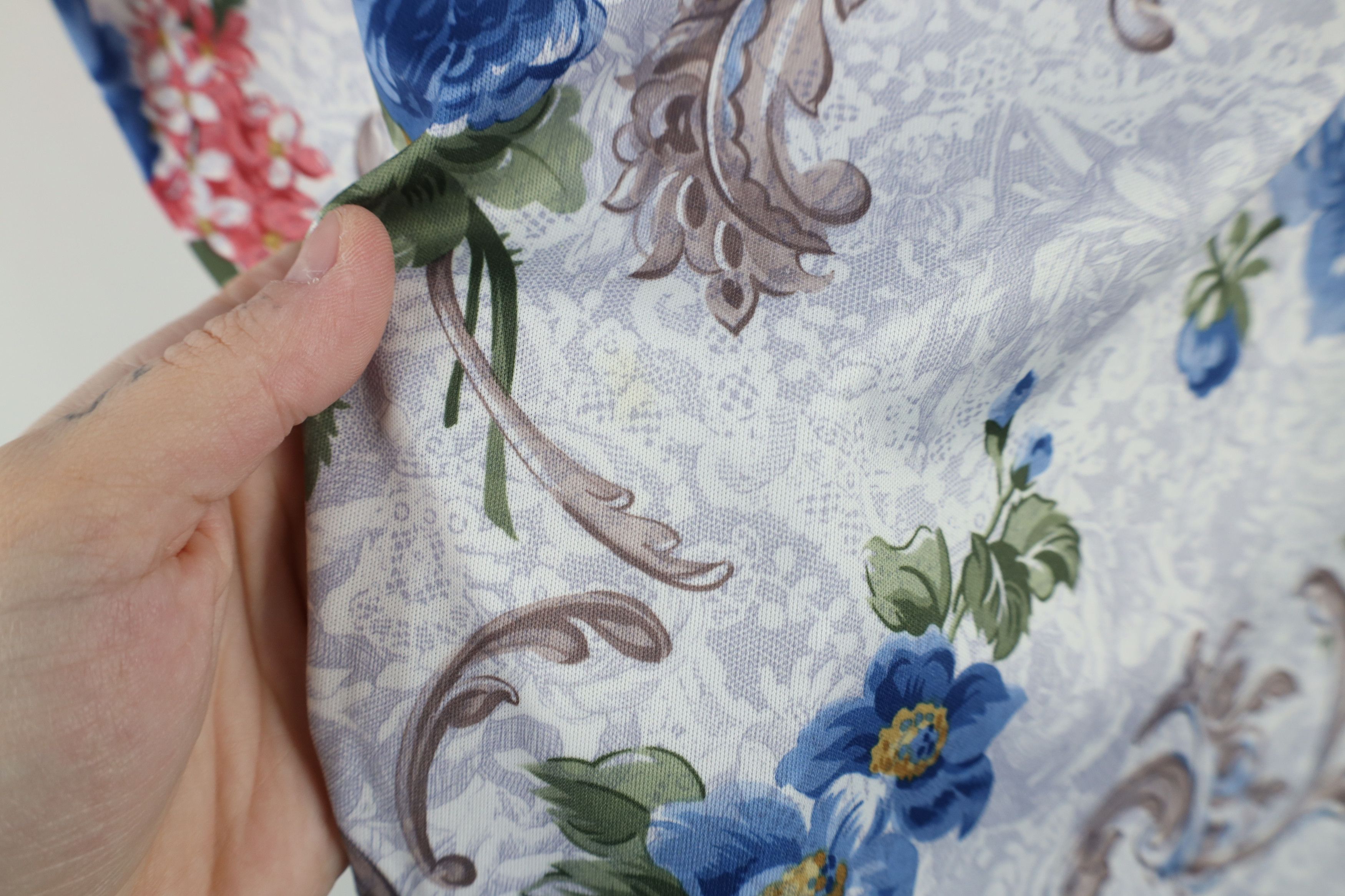 Vintage Vintage 90s Streetwear Ribbed Flower Knit Shirt Top USA Size L / US 10 / IT 46 - 10 Thumbnail