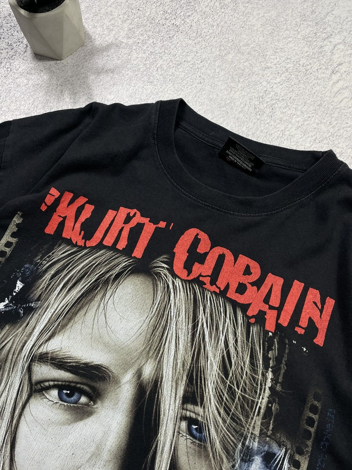 Band Tees × Nirvana × Vintage Vintage 90’s Nirvana Kurt Cobain 1967-1994 T-shirt Size US XL / EU 56 / 4 - 7 Thumbnail