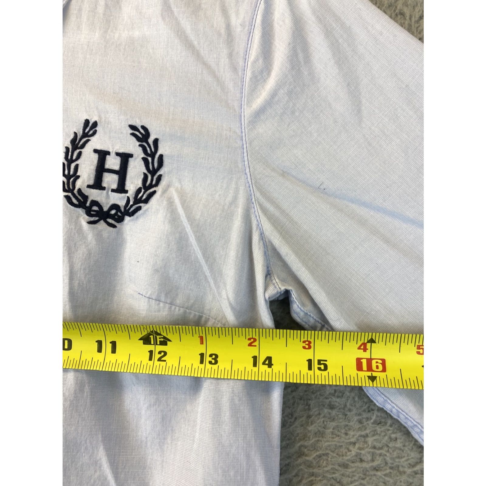 Tommy Hilfiger Tommy Hilfiger Women's Dress Shirt Long Sleeve Knitted Cotton Blue Size 2 Business Casual Size XS / US 0-2 / IT 36-38 - 7 Thumbnail