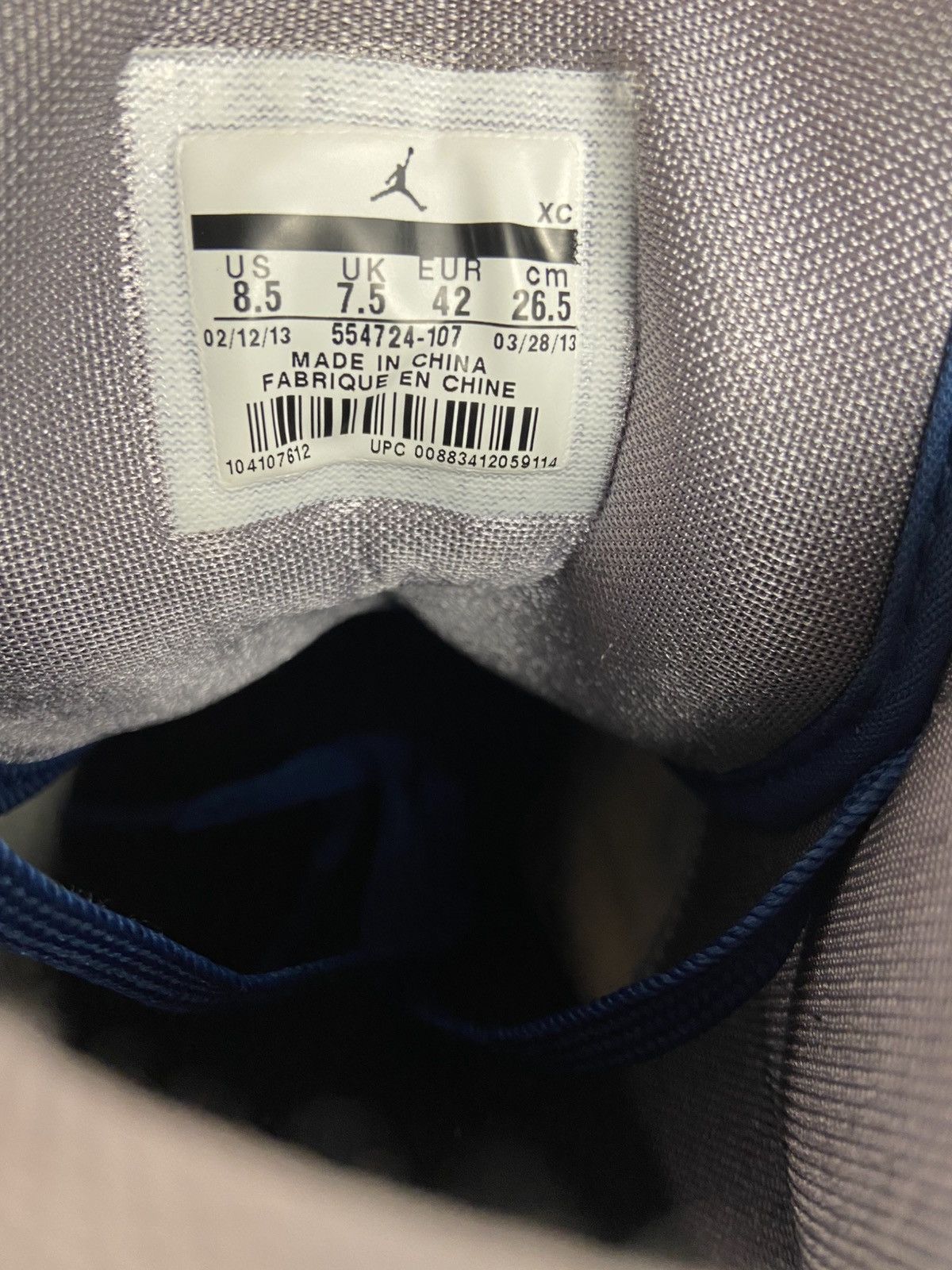 Jordan Brand Used Jordan 1 Retro Mid "True Blue" authentic size 8,5US Size US 8.5 / EU 41-42 - 9 Thumbnail