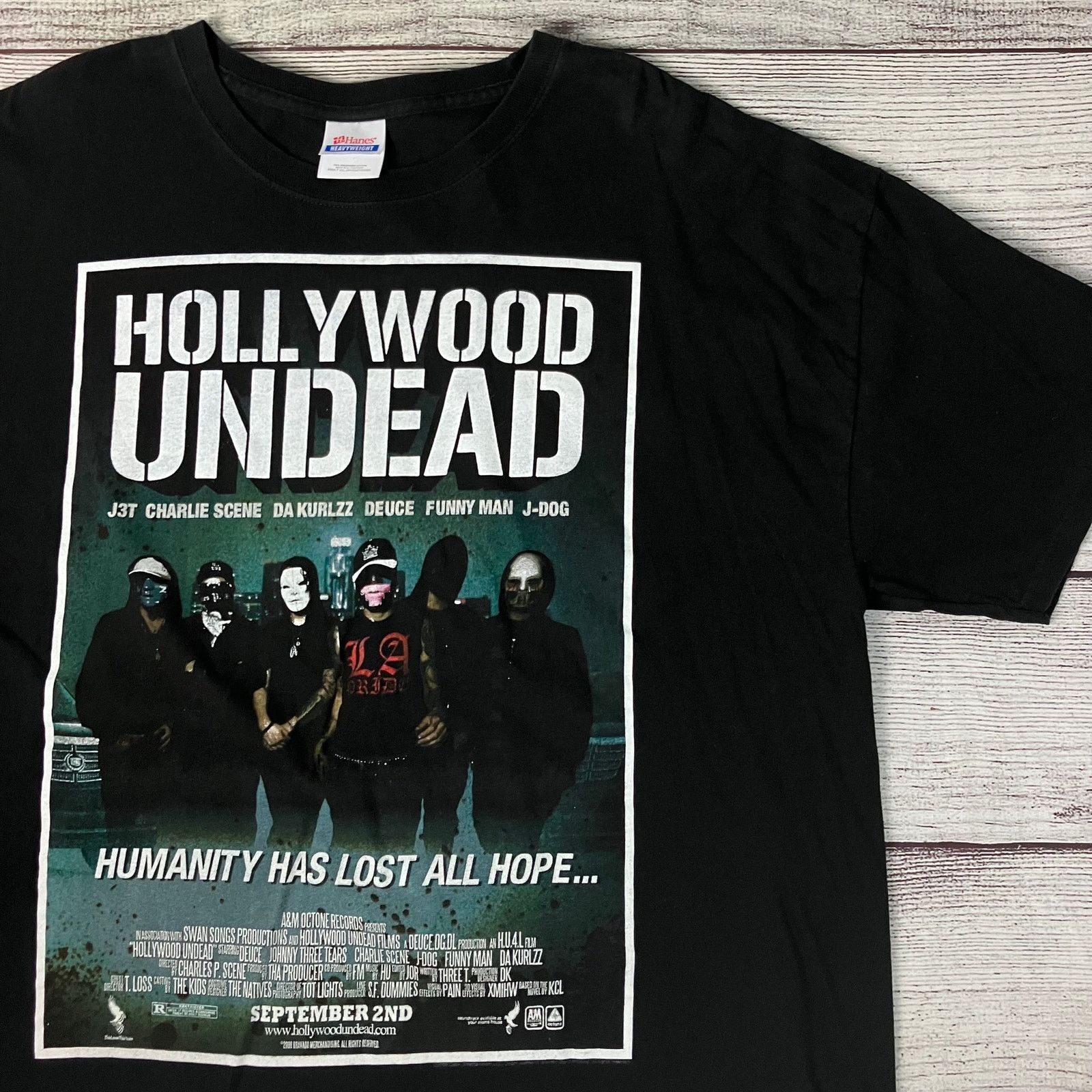 Hanes × Vintage 2008 Hollywood Undead Humanity Has Lost Hope Band 