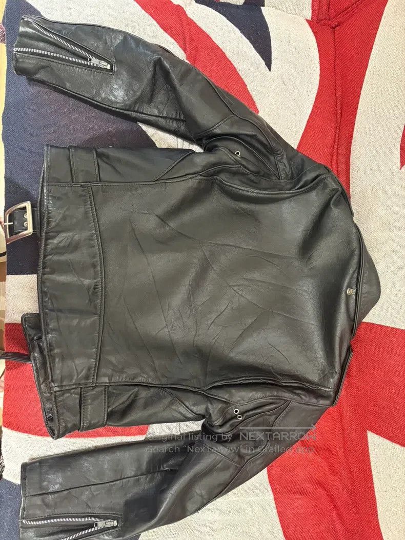 Schott Schott American cable-stayed leather jacket Size US M / EU 48-50 / 2 - 2 Thumbnail