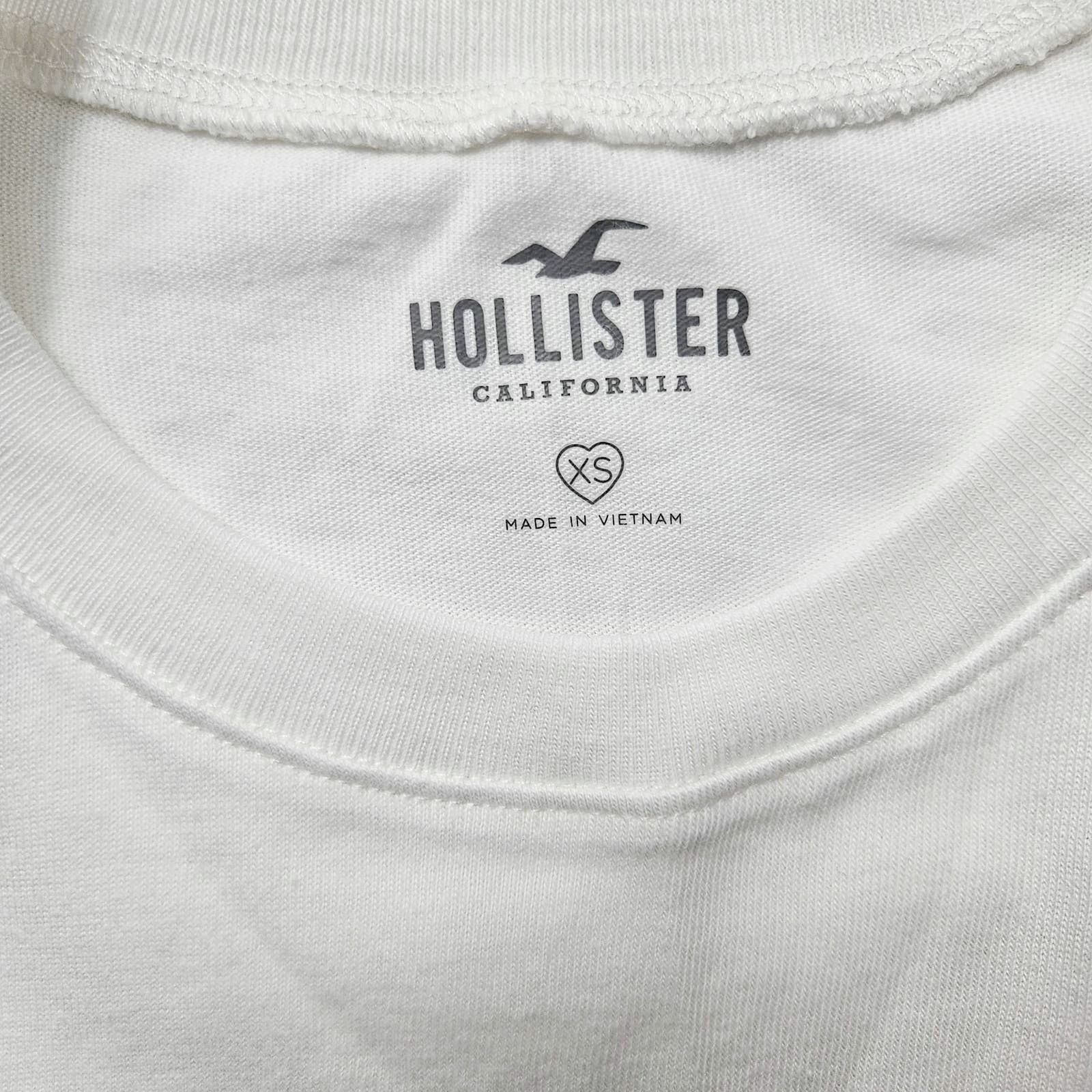 Hollister EUC Hollister Womens Short Sleeve T-Shirt Sz. XS White Size XS / US 0-2 / IT 36-38 - 4 Thumbnail