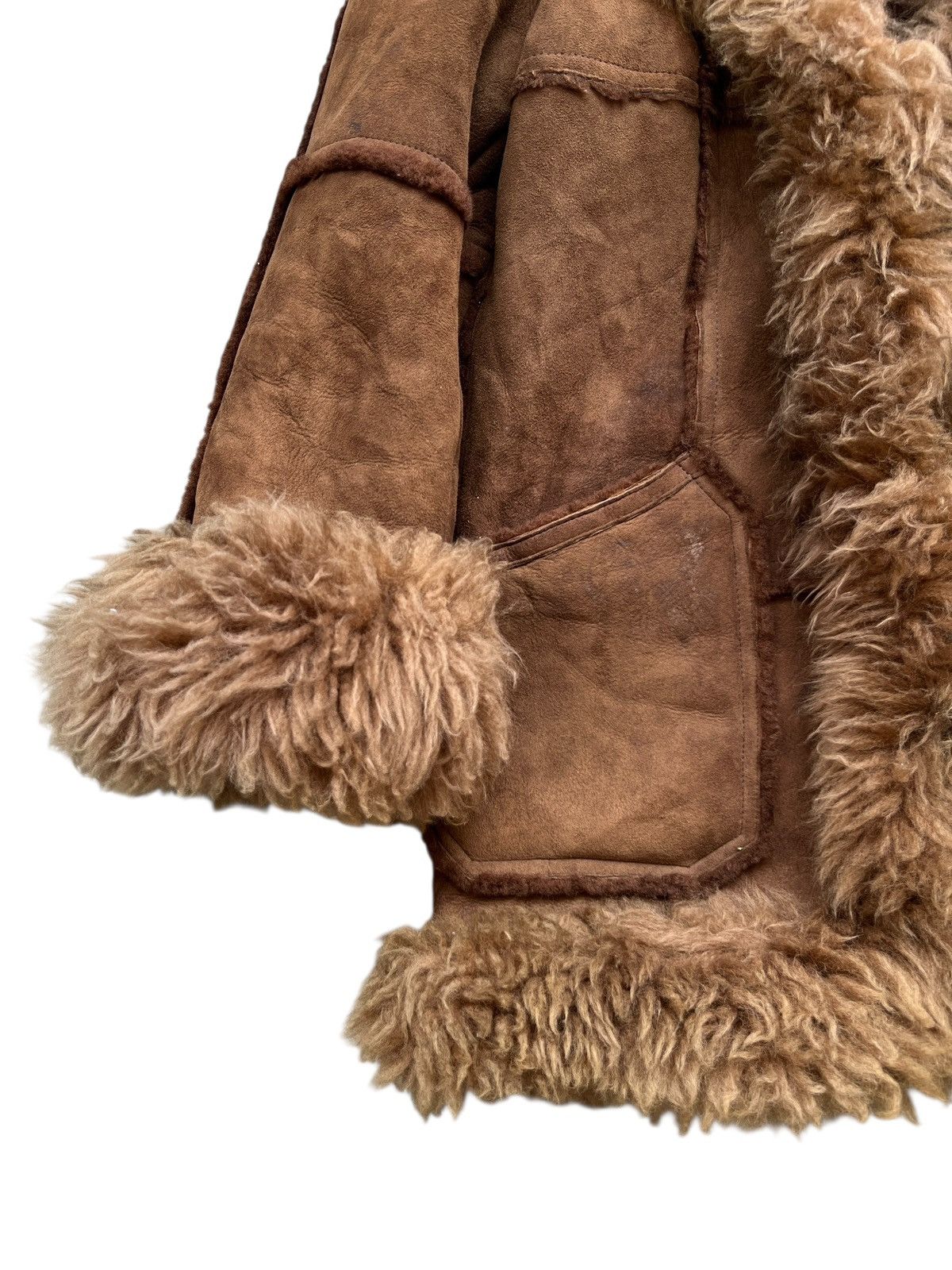 Vintage Vintage Farlon Fur Long Leather Jacket Size US M / EU 48-50 / 2 - 6 Thumbnail