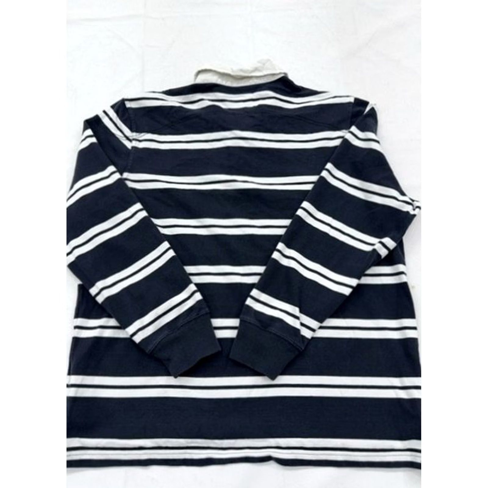 Nike Nike Athletic Dept Rugby Polo Shirt XL Navy White Stripe Cotton Short Sleeve Men Size US XL / EU 56 / 4 - 2 Thumbnail