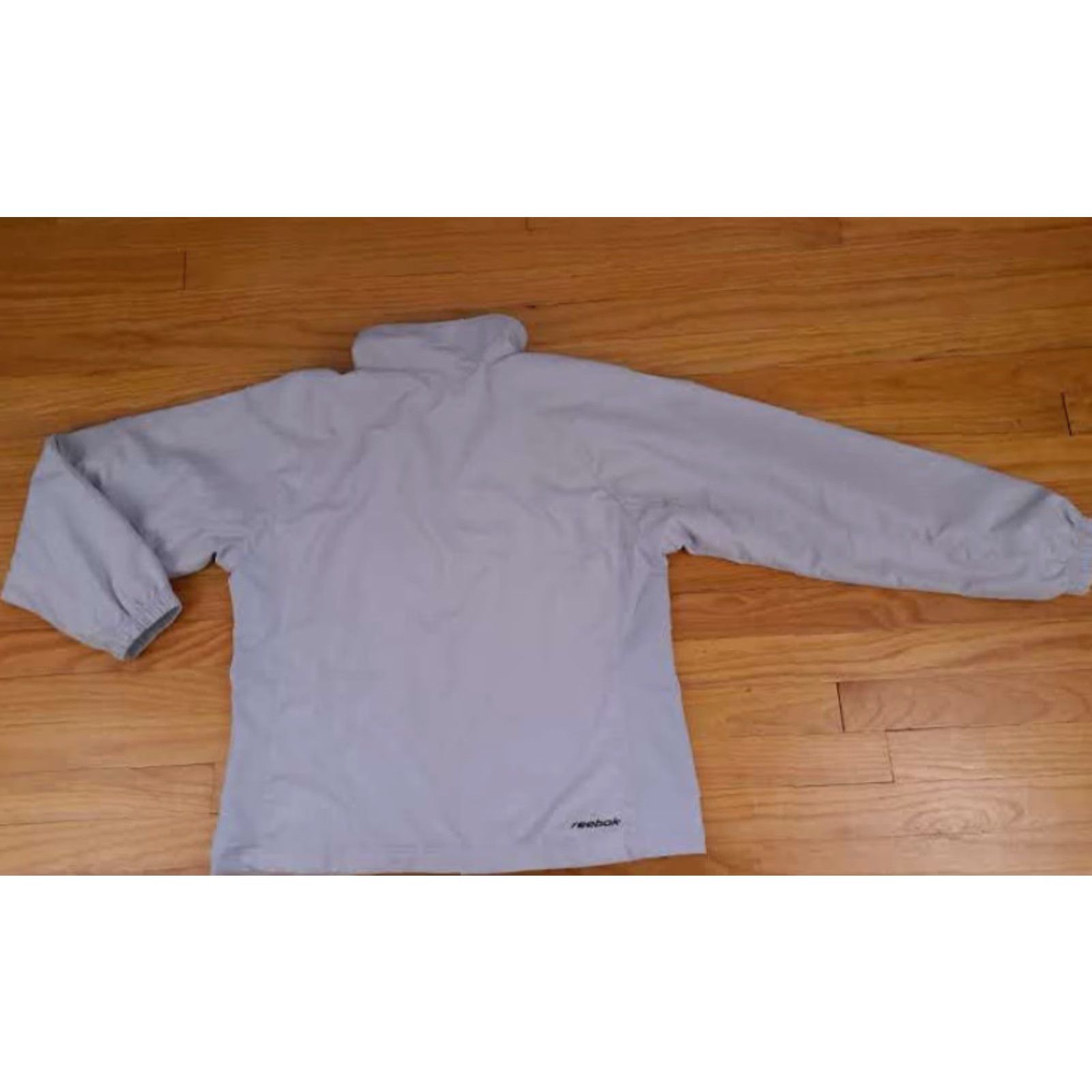 Reebok Reebok Woman Lightweight Full Zip Tennis Jacket Large Grey Size L / US 10 / IT 46 - 5 Thumbnail