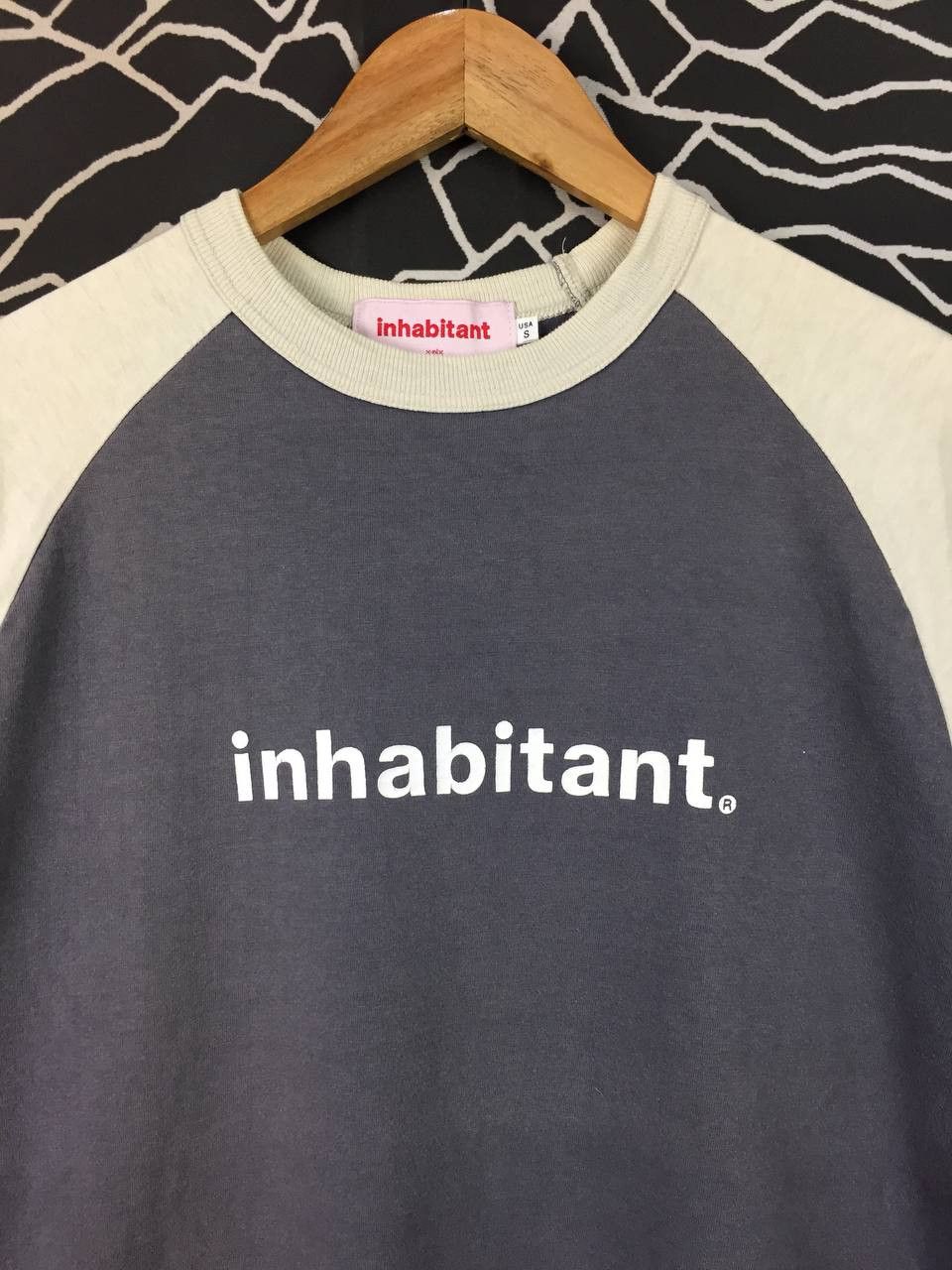 Japanese Brand Vtg Inhabitant Japan Industrial Danger Caution Raglan Tee Size US S / EU 44-46 / 1 - 3 Thumbnail