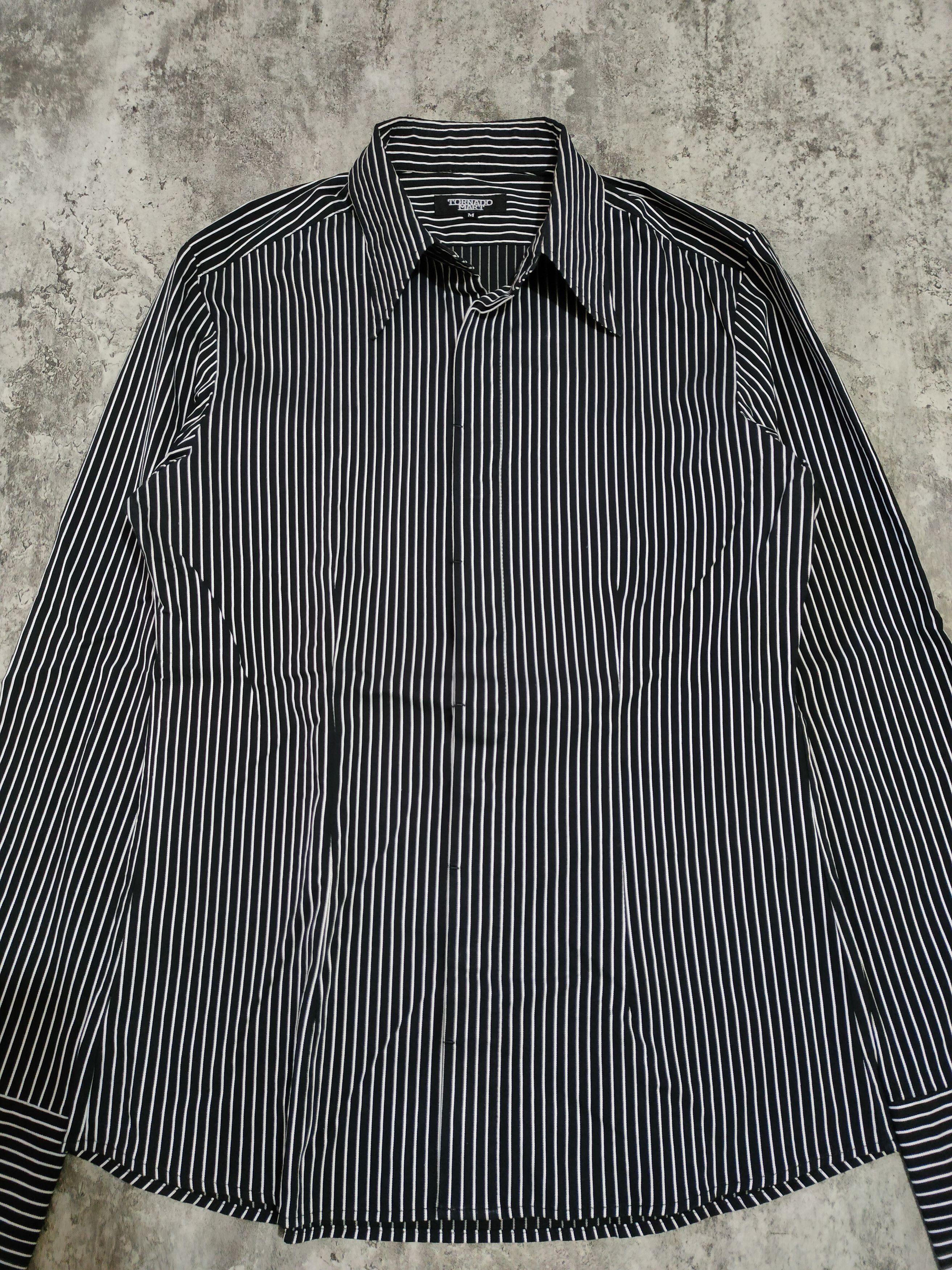 Tornado Mart Tornado Mart strip long shirt Size US M / EU 48-50 / 2 - 2 Thumbnail