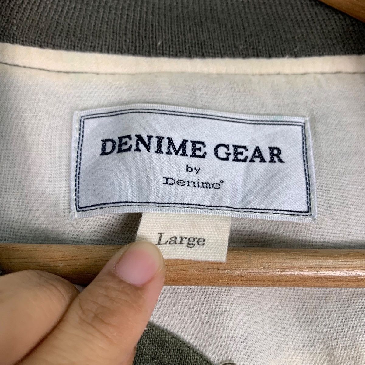 Denime DENIME GEAR Green Bomber Jacket #0933-C41 Size US L / EU 52-54 / 3 - 15 Thumbnail
