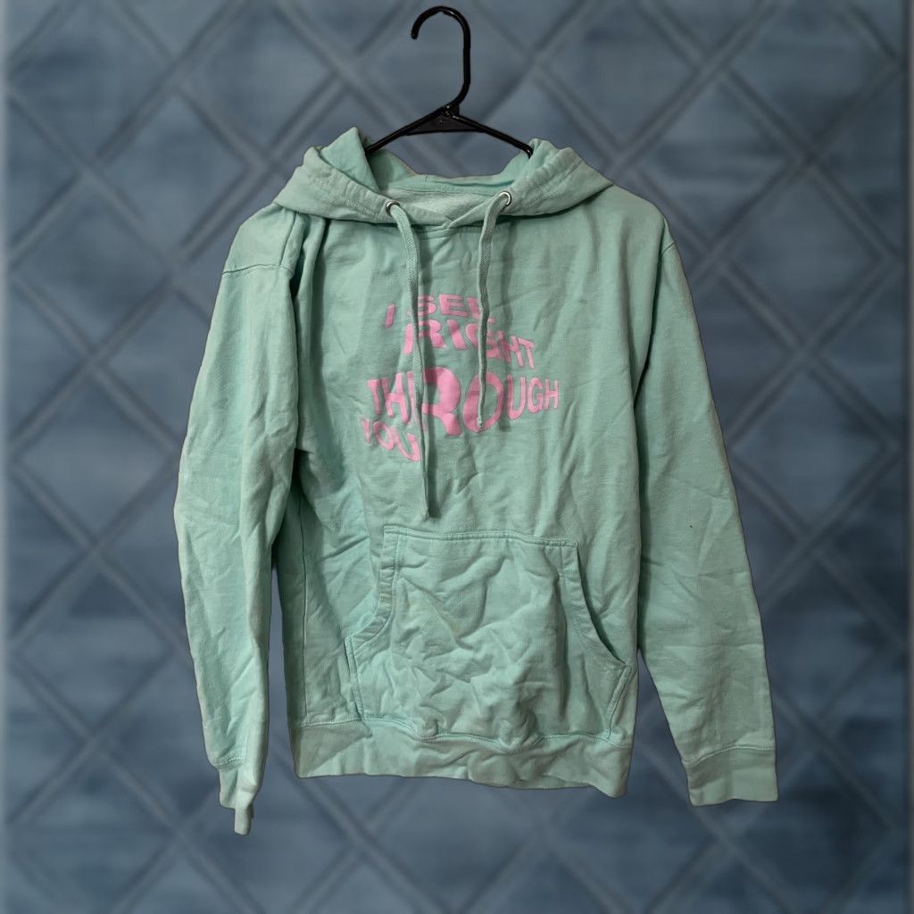 Anti Social Social Club Anti Social Social Club ASSC Hoodie Mint Green Pink Size S I See Right Through Size US S / EU 44-46 / 1 - 1 Thumbnail