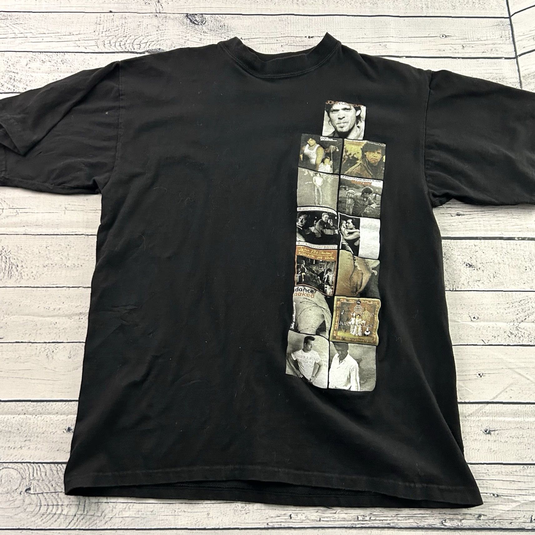 Cougar VTG John Cougar Mellencamp Rural Electric Short Sleeve T Shirt Mens Large Black Size US L / EU 52-54 / 3 - 2 Thumbnail