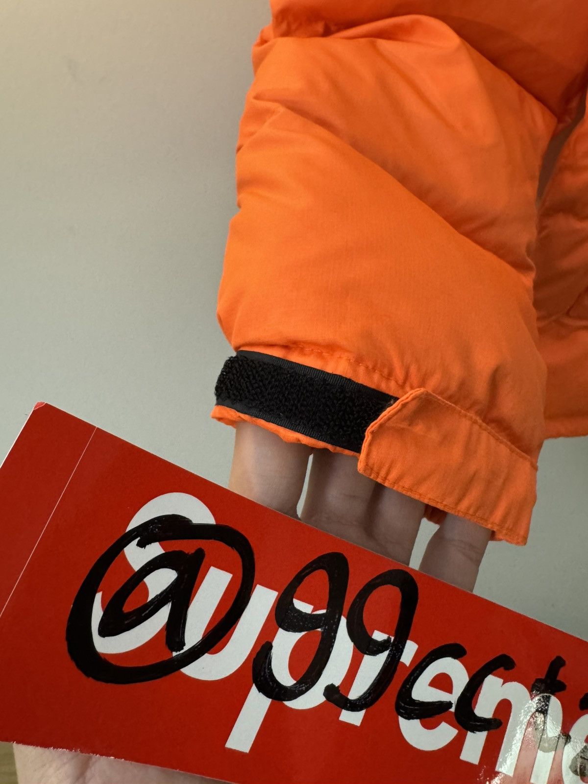 Supreme × The North Face Supreme TNF Orange Nuptse Jacket Size US M / EU 48-50 / 2 - 11 Thumbnail