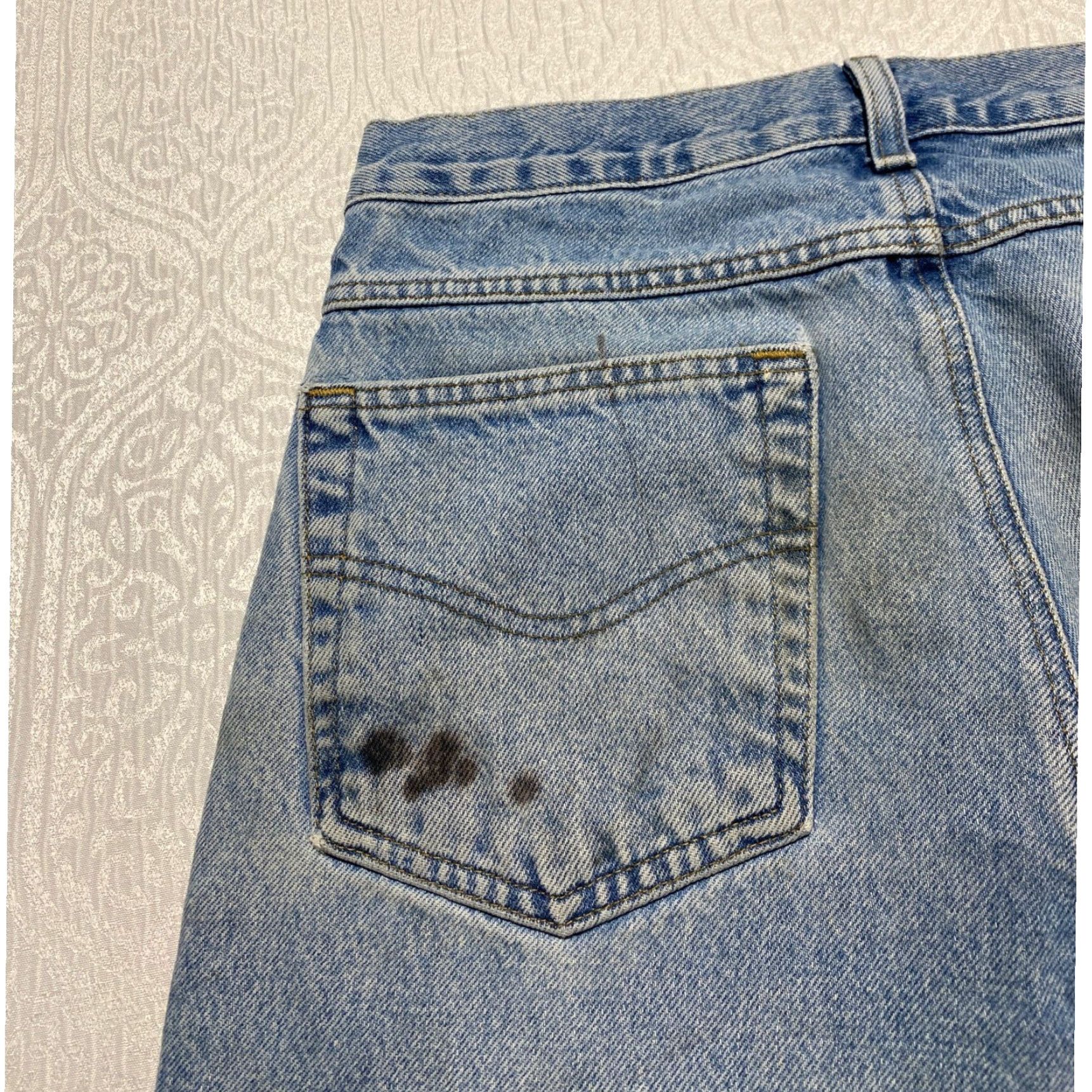 Carhartt Carhartt B18 STW Traditional Fit Jeans Mens 31x30 Distressed Straight Lifted by 5-Pocket Design Blue 31 Mens Denim Distressed Jeans Size US 31 - 5 Thumbnail