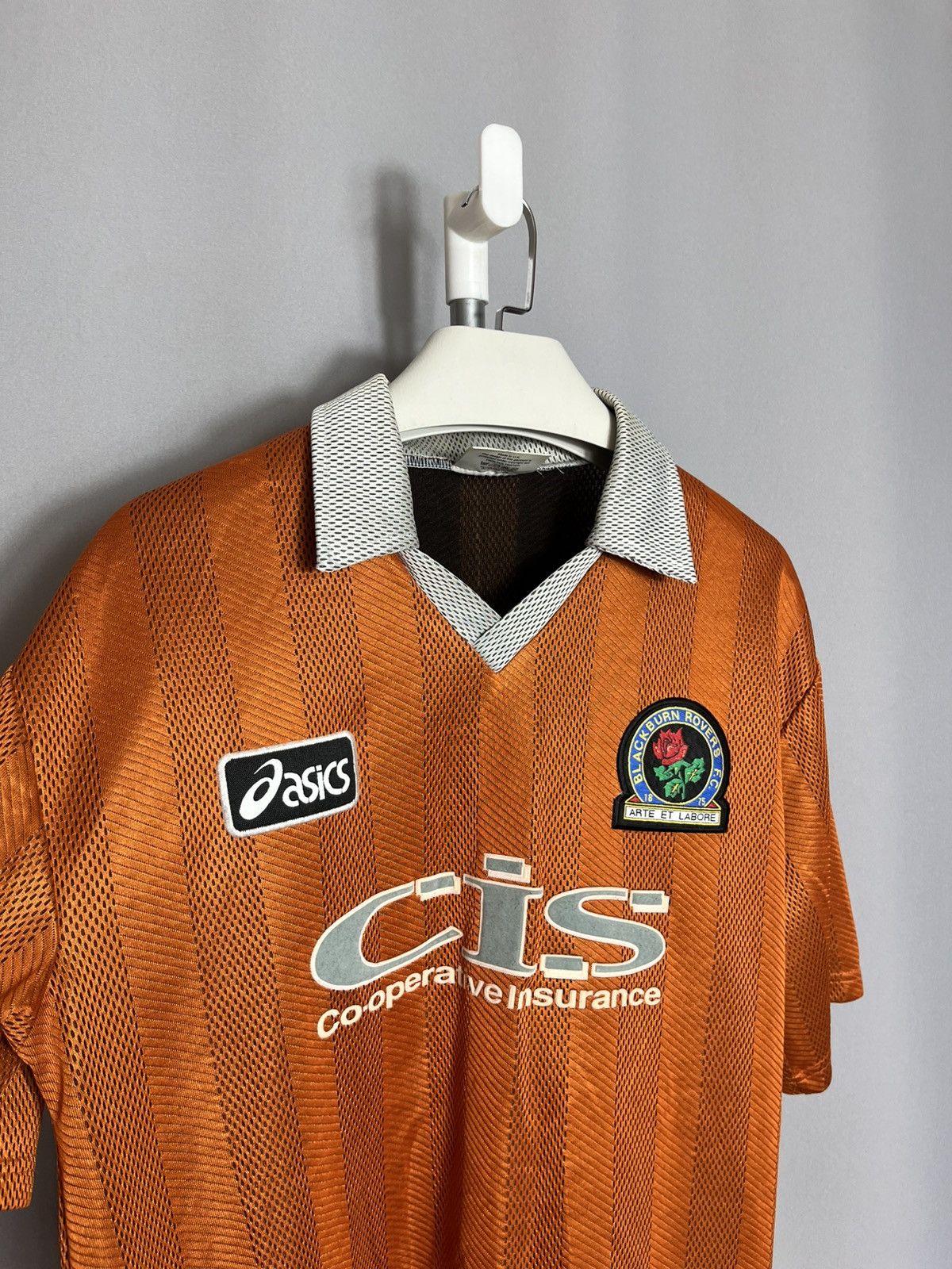 Asics Blackburn Rovers Away Football Shirt 1997 1998 Adults Asics Size US L / EU 52-54 / 3 - 2 Thumbnail