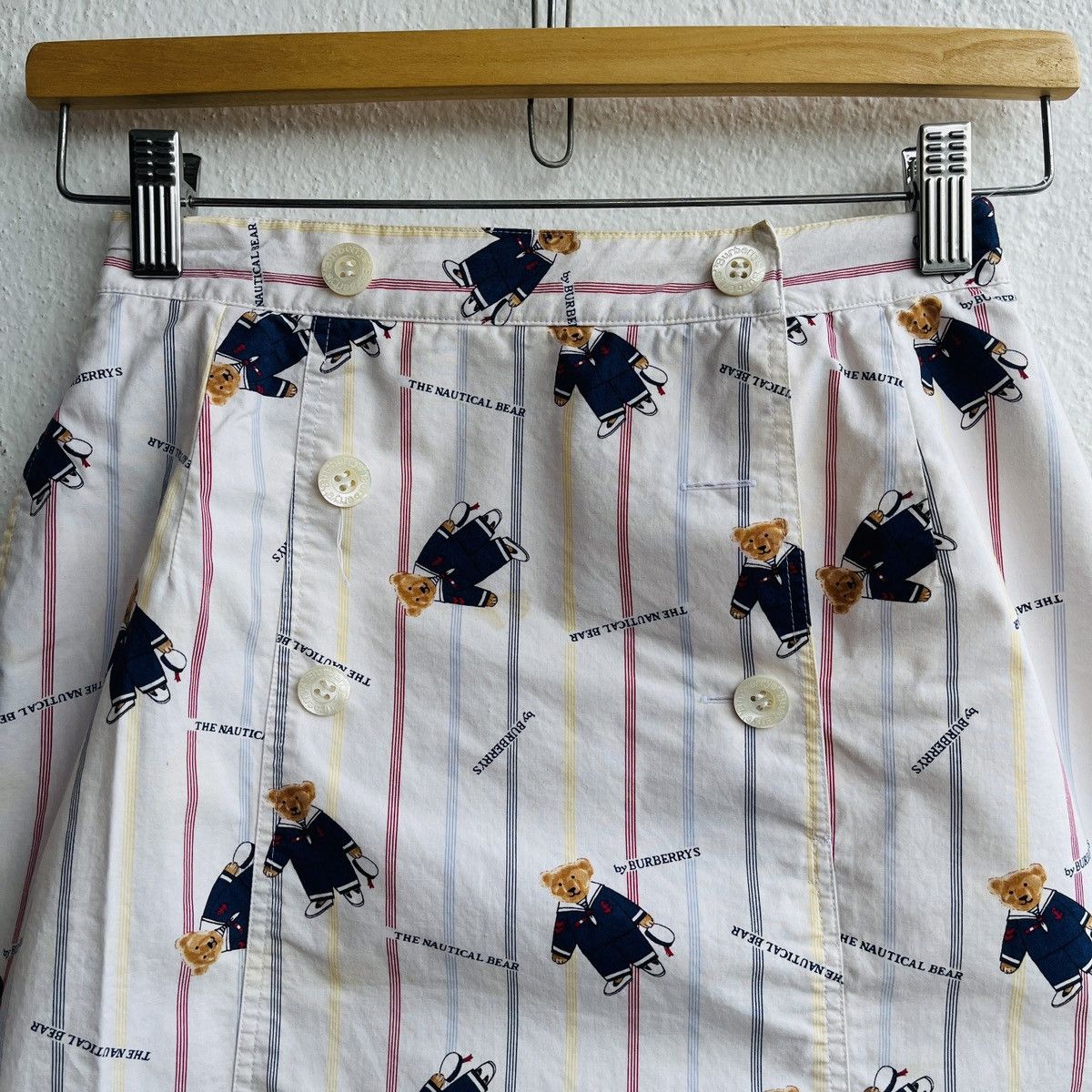 Burberry × Vintage Real Vintage Burberrys The Nautical Bear Monogram Skirts Size 26" / US 2 / IT 38 - 22 Thumbnail
