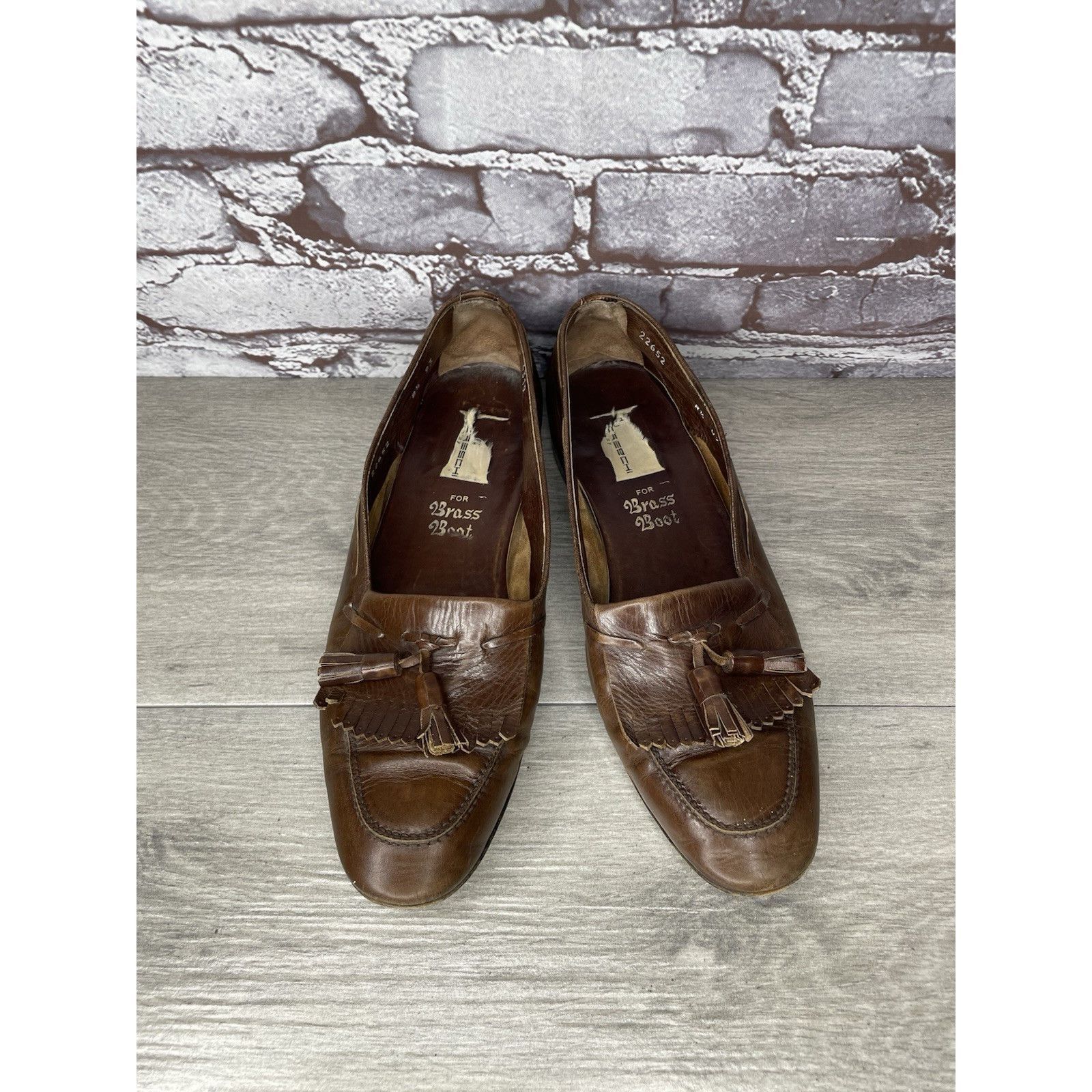 Moreschi Moreschi Brass Boot Brown Leather VTG Tassel Loafer Dress Sh Size US 8.5 / EU 41-42 - 9 Thumbnail