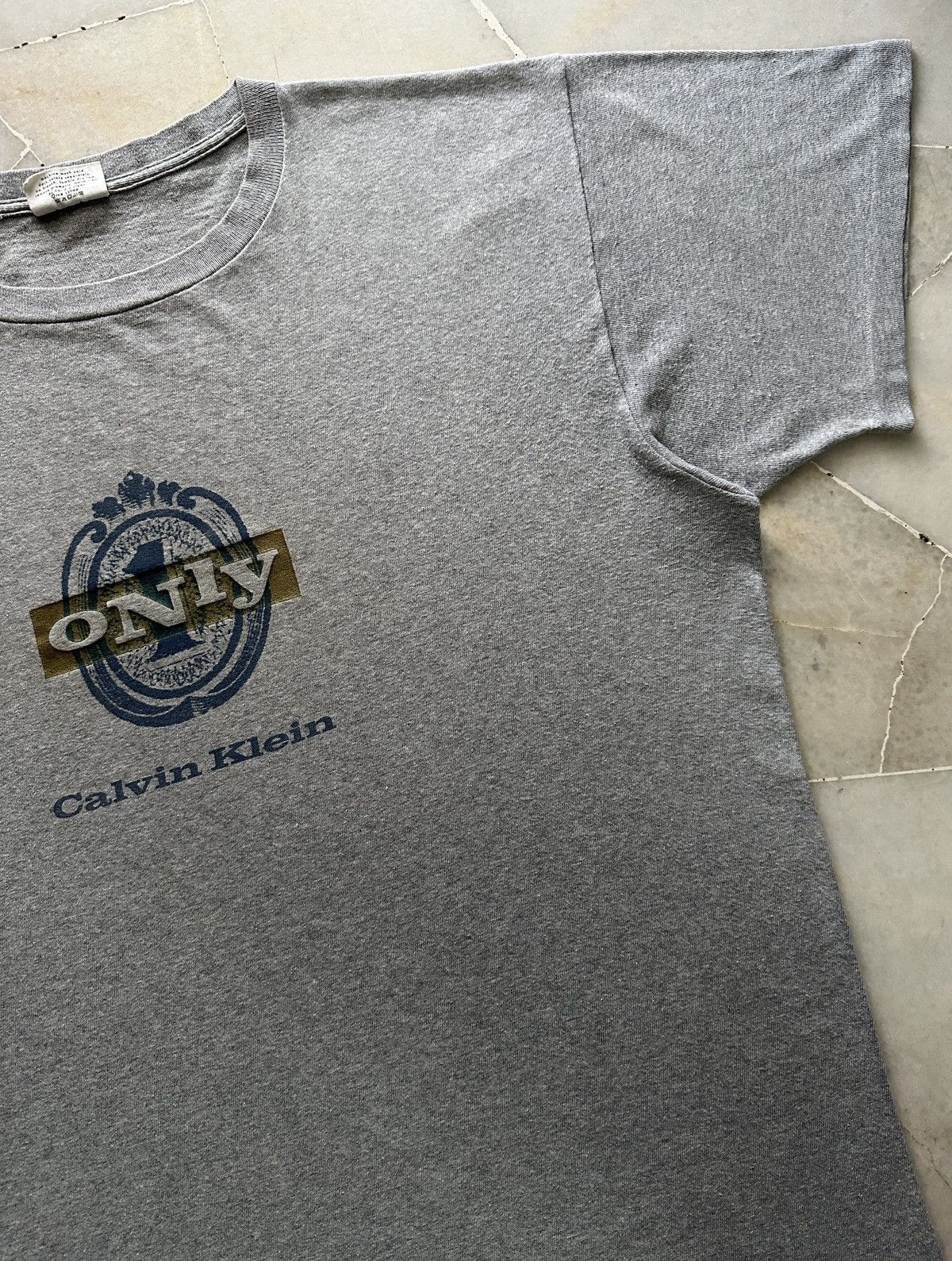 Calvin Klein VINTAGE 90’s CALVIN KLEIN 1 ONLY BOX TEE , SHIRT Size US L / EU 52-54 / 3 - 6 Thumbnail