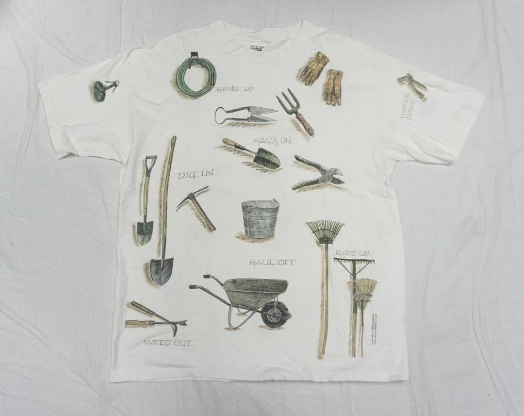 Vintage 90's USA製 工具 Tシャツ 企業 アメカジ アートビンテージ Size US M / EU 48-50 / 2 - 1 Thumbnail