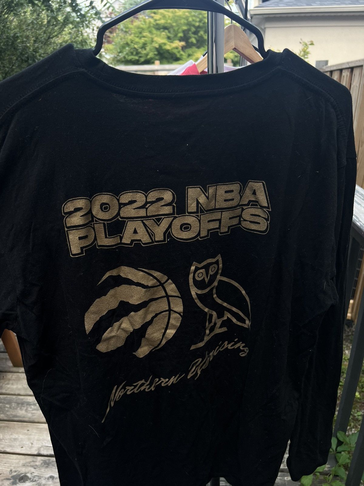 NBA × October's Very Own OVO 2022 RAPTORS PLAYOFFS SHIRT Size US XL / EU 56 / 4 - 3 Thumbnail
