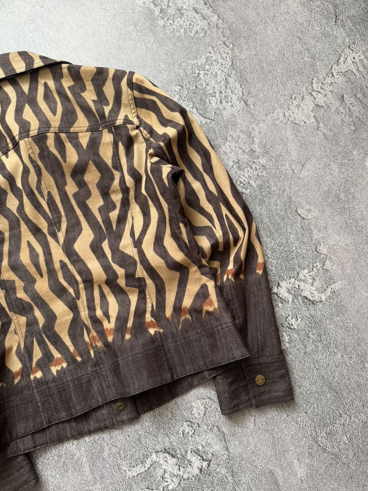 Escada × Escada Sport Lauren by Escada 36 all printed leopard brown jacket denim Size S / US 4 / IT 40 - 17 Thumbnail