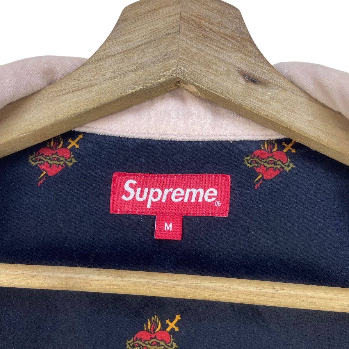 Supreme Supreme Velvet Dusty Pink Trucker Jacket Size US M / EU 48-50 / 2 - 21 Thumbnail