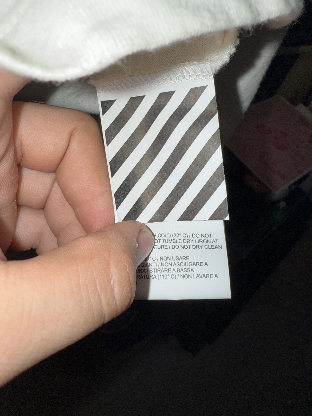 Off-White × Vintage Off White World Hand Hoodie Tee Size US M / EU 48-50 / 2 - 4 Thumbnail