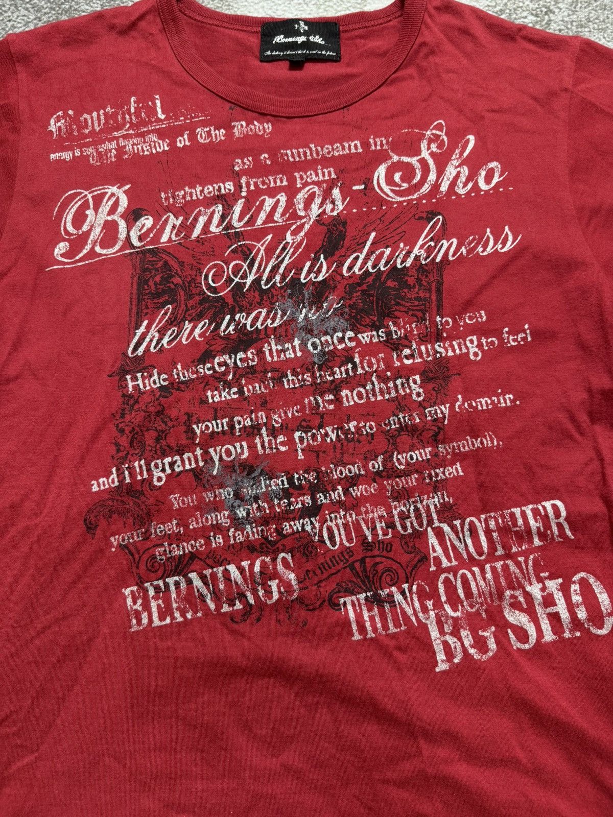 BERNINGS SHO Bernings sho poem tee Size US M / EU 48-50 / 2 - 7 Thumbnail
