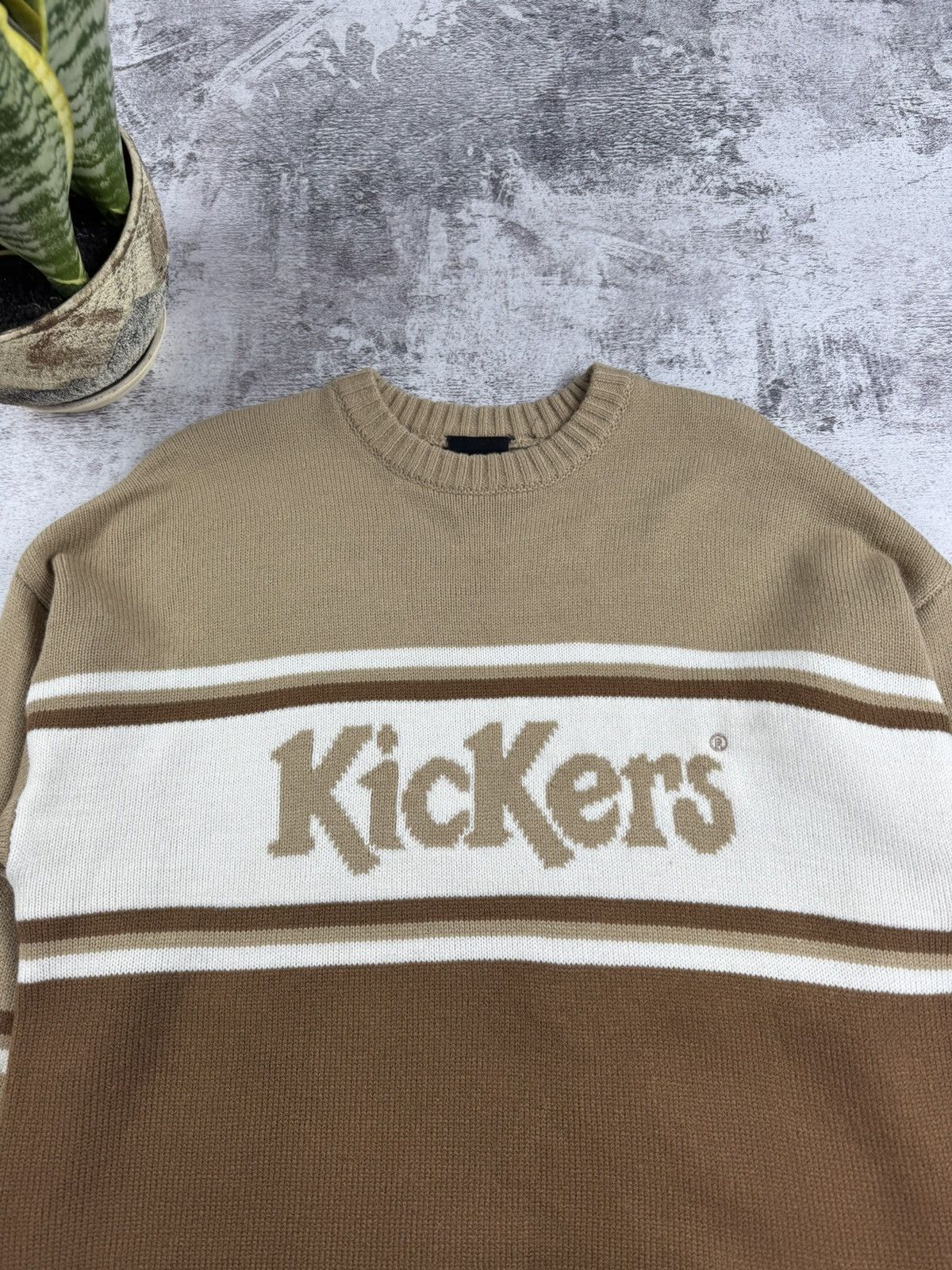 Kickers KICKERS Hip Hop Wool Knit Sweater Small Sweatshirt Pullover Size US S / EU 44-46 / 1 - 7 Thumbnail