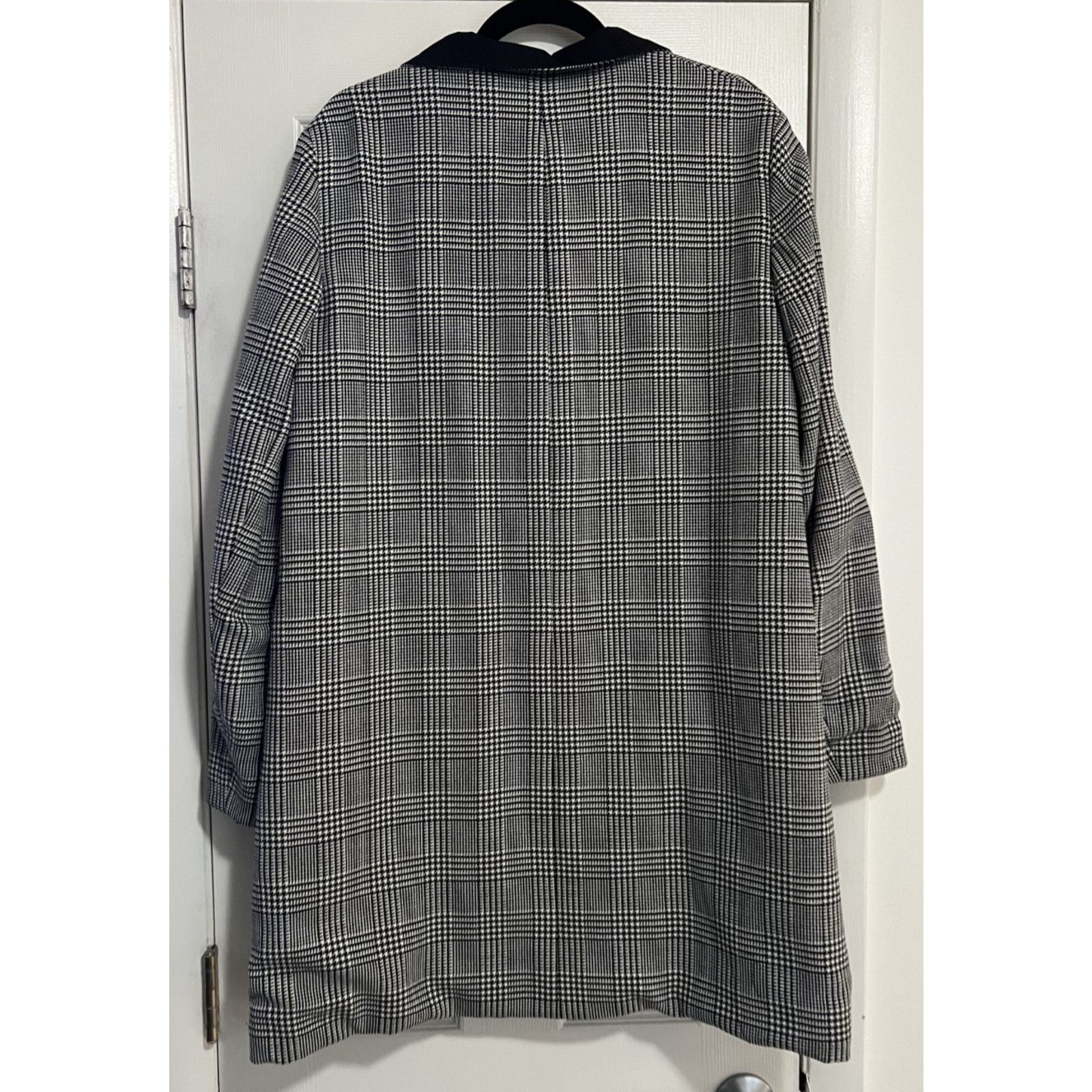 Anne Klein Anne Klein Reversible Plaid Black Trench Coat Womens Large Size L / US 10 / IT 46 - 2 Thumbnail