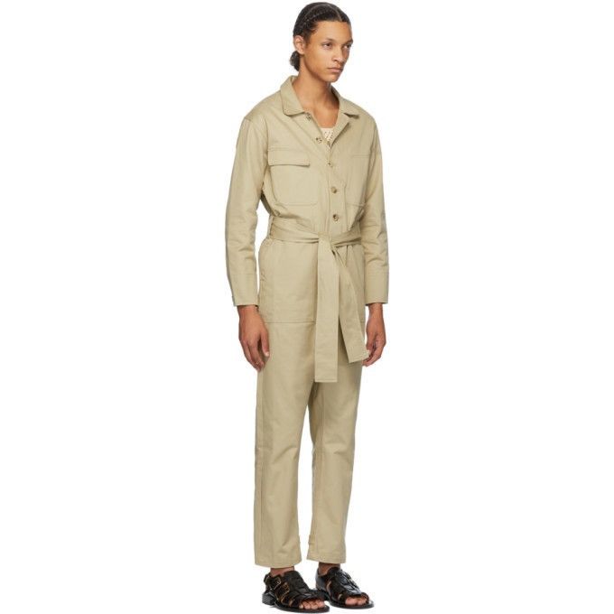 Bode New 1 of 1 Historic British Khaki Belted Jumpsuit Coverall Size US 36 / EU 52 - 3 Thumbnail