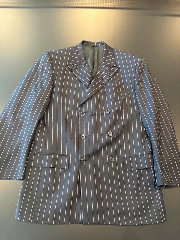 Vitale Barberis Canonico Bespoke Navy Pinstripe DB Suit 6x3 Italian Vitale Barberis Size 42R - 1 Thumbnail