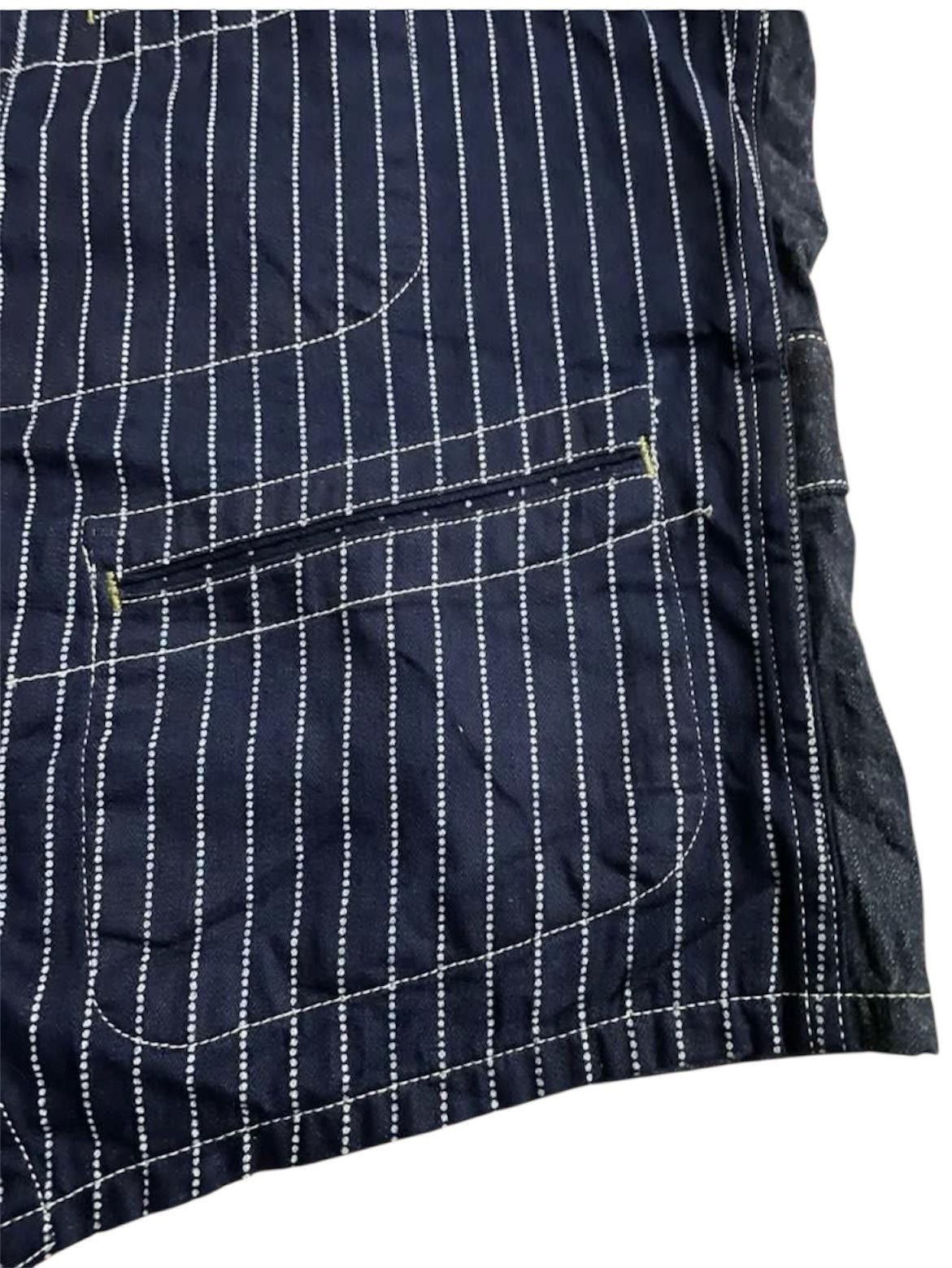 Sugar Cane Sugar Cane 9oz Wabash Stripe Work Buckle Back Vest Jacket Size US M / EU 48-50 / 2 - 3 Thumbnail