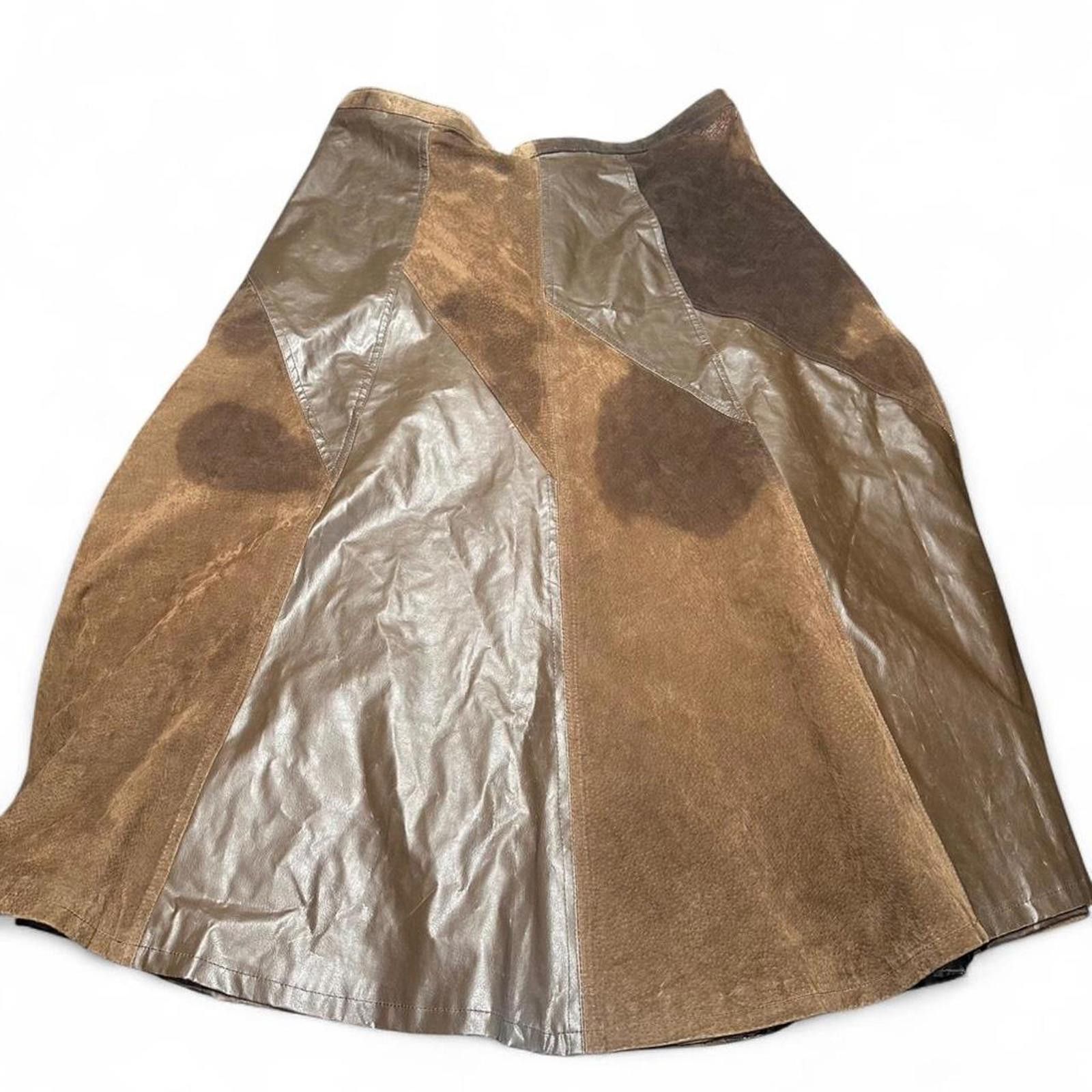 Other leather midi skirt design #leatherskirt #midiskirt Size 40" / US 18 - 2 Thumbnail